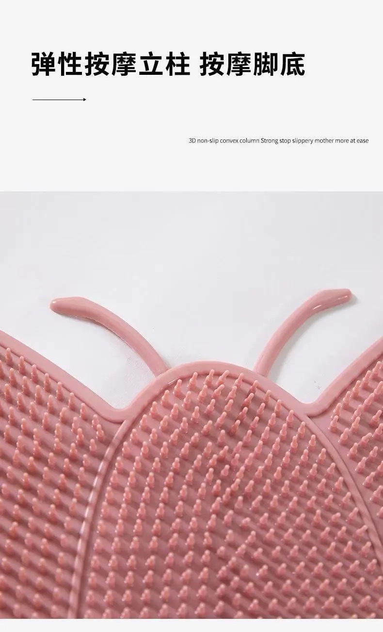 Foot rubbing wonder, bathroom foot rubbing mat, anti-slip and water-draining massage foot mat, home bathroom anti-drop and exfoliating floor mat, bathroom mat detail image 5