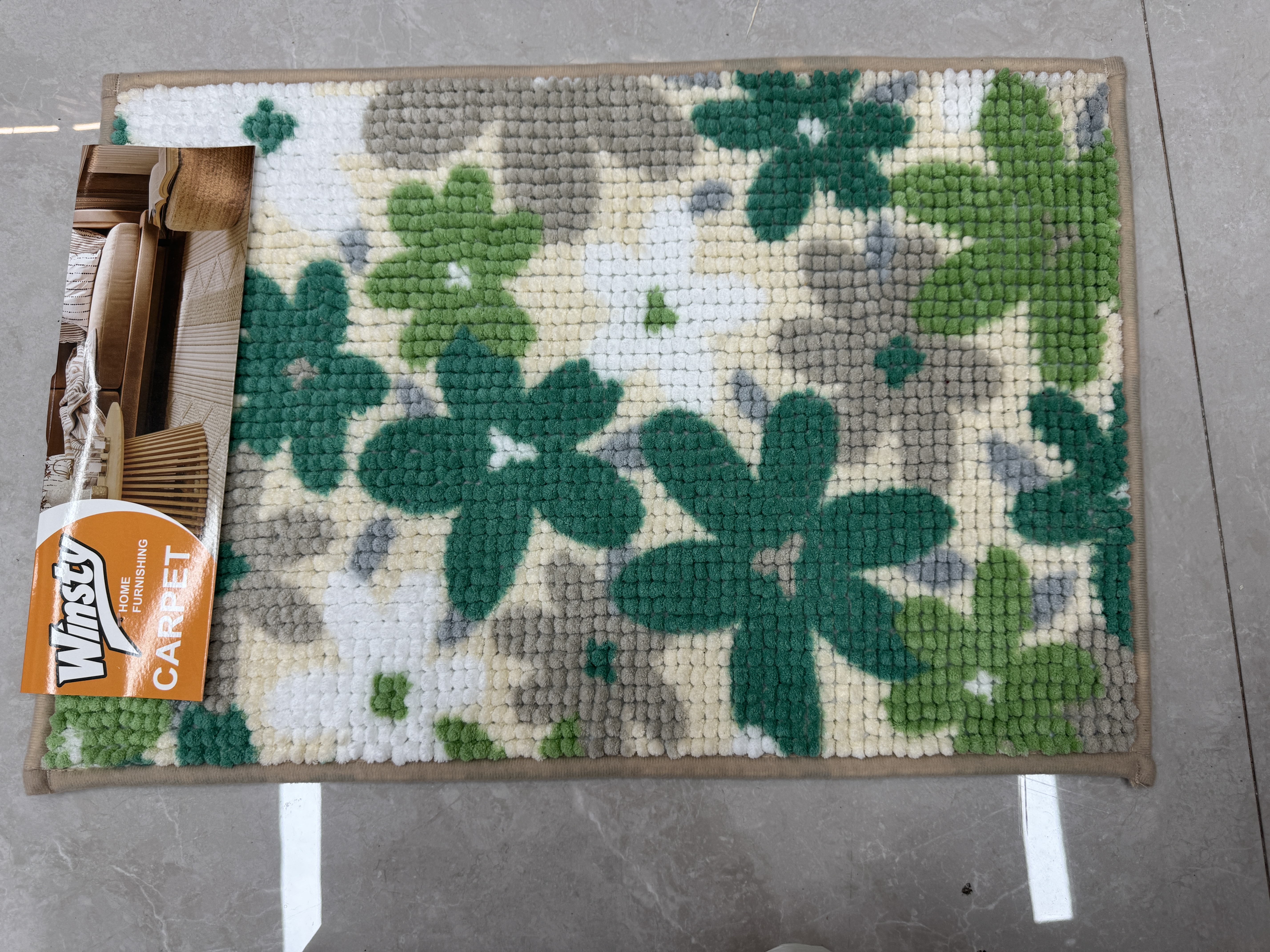 New short chenille tapetes estampados alfombras tapetes antideslizantes tapetes de baño tapetes de puerta tapetes de cocina tapetes de interior details Picture