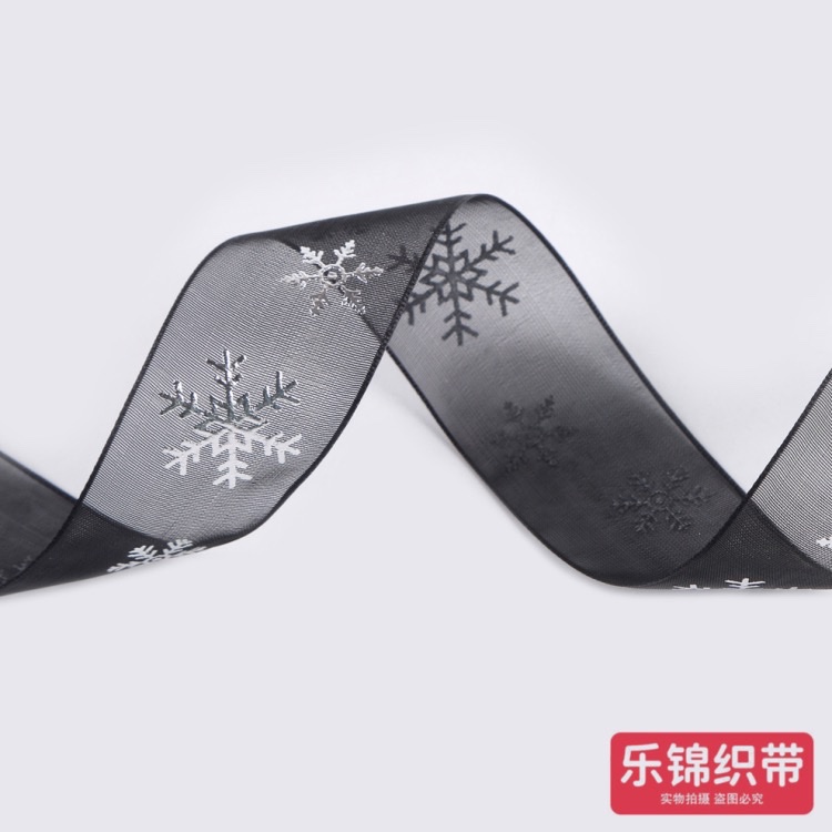 【 Lejin 】 Silver embossed snowflake pattern snow gauze webbing Flower packaging Floral art decoration DIY creative gift binding detail image 4