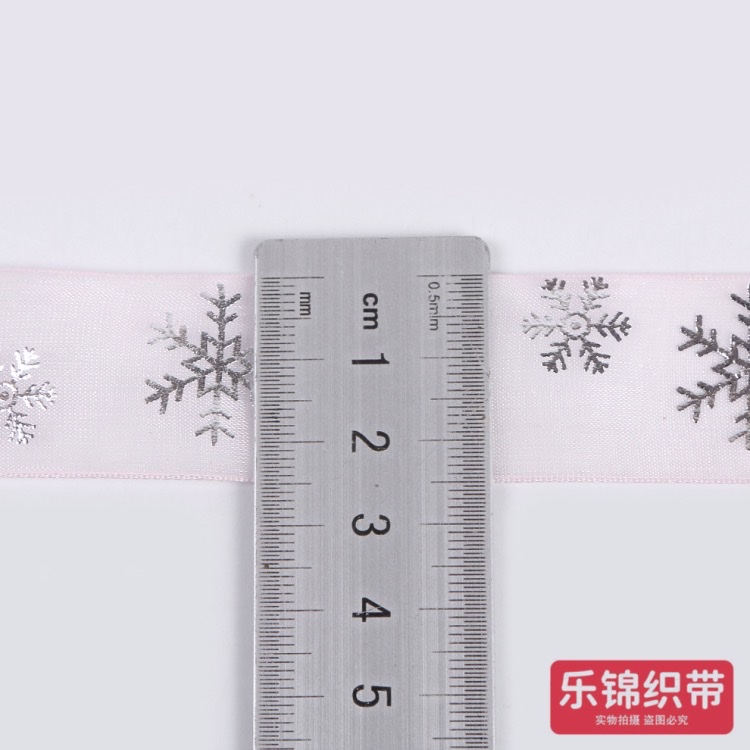 【 Lejin 】 Silver embossed snowflake pattern snow gauze webbing Flower packaging Floral art decoration DIY creative gift binding Item Picture