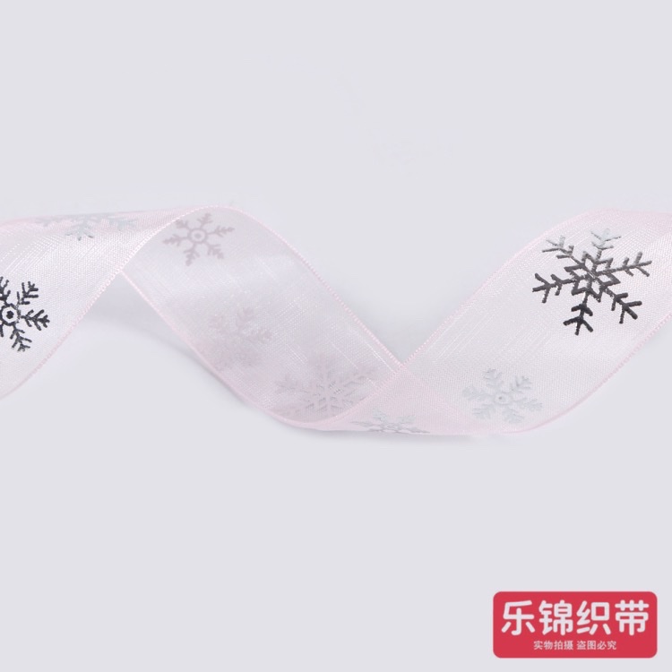 【 Lejin 】 Silver embossed snowflake pattern snow gauze webbing Flower packaging Floral art decoration DIY creative gift binding detail image 5