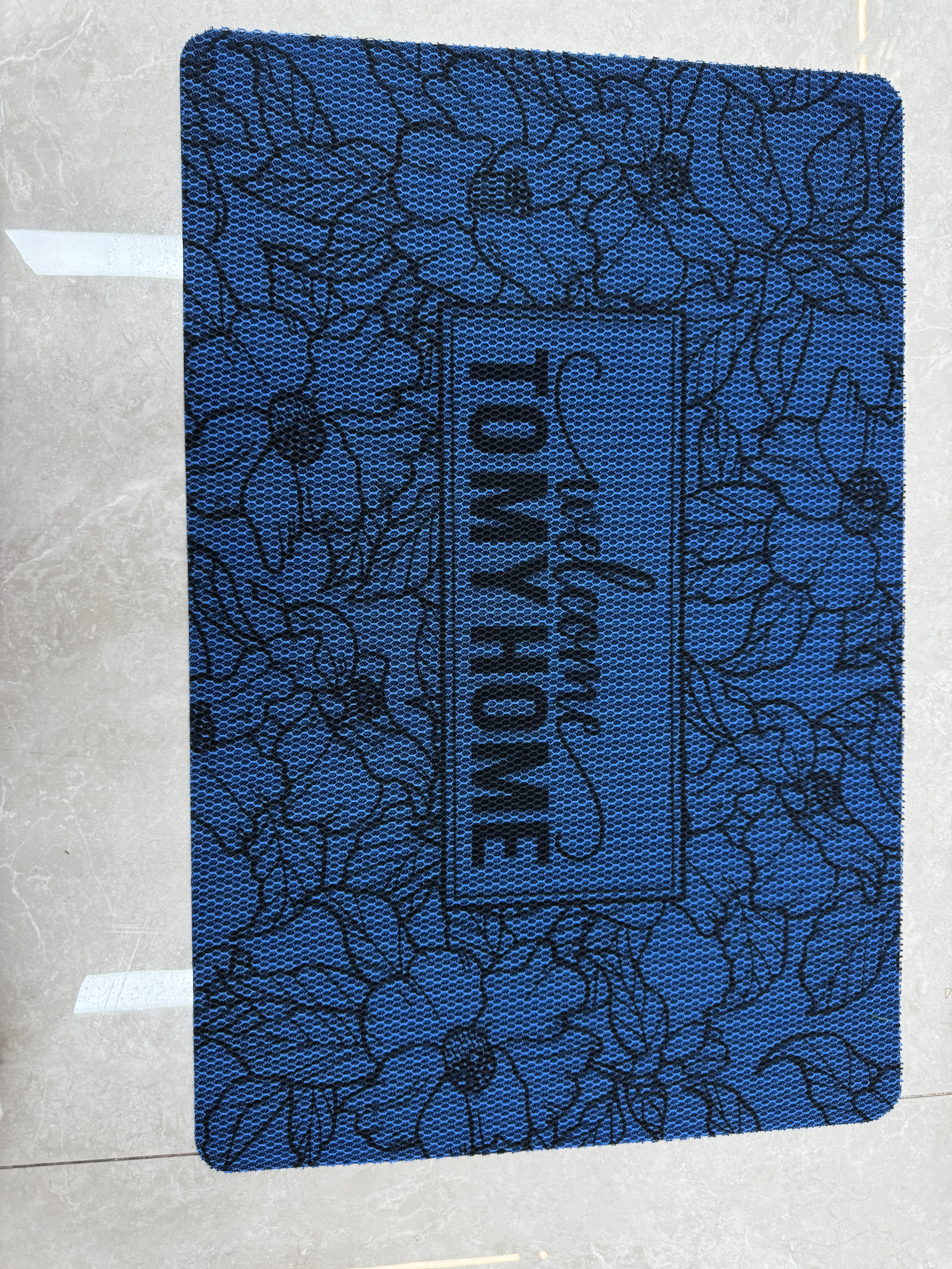 Tartan estampado stretch rey cristal línea de pesca seda antideslizante rascador de arena rascador de barro impermeable al aire libre baño baño masaje piso mat