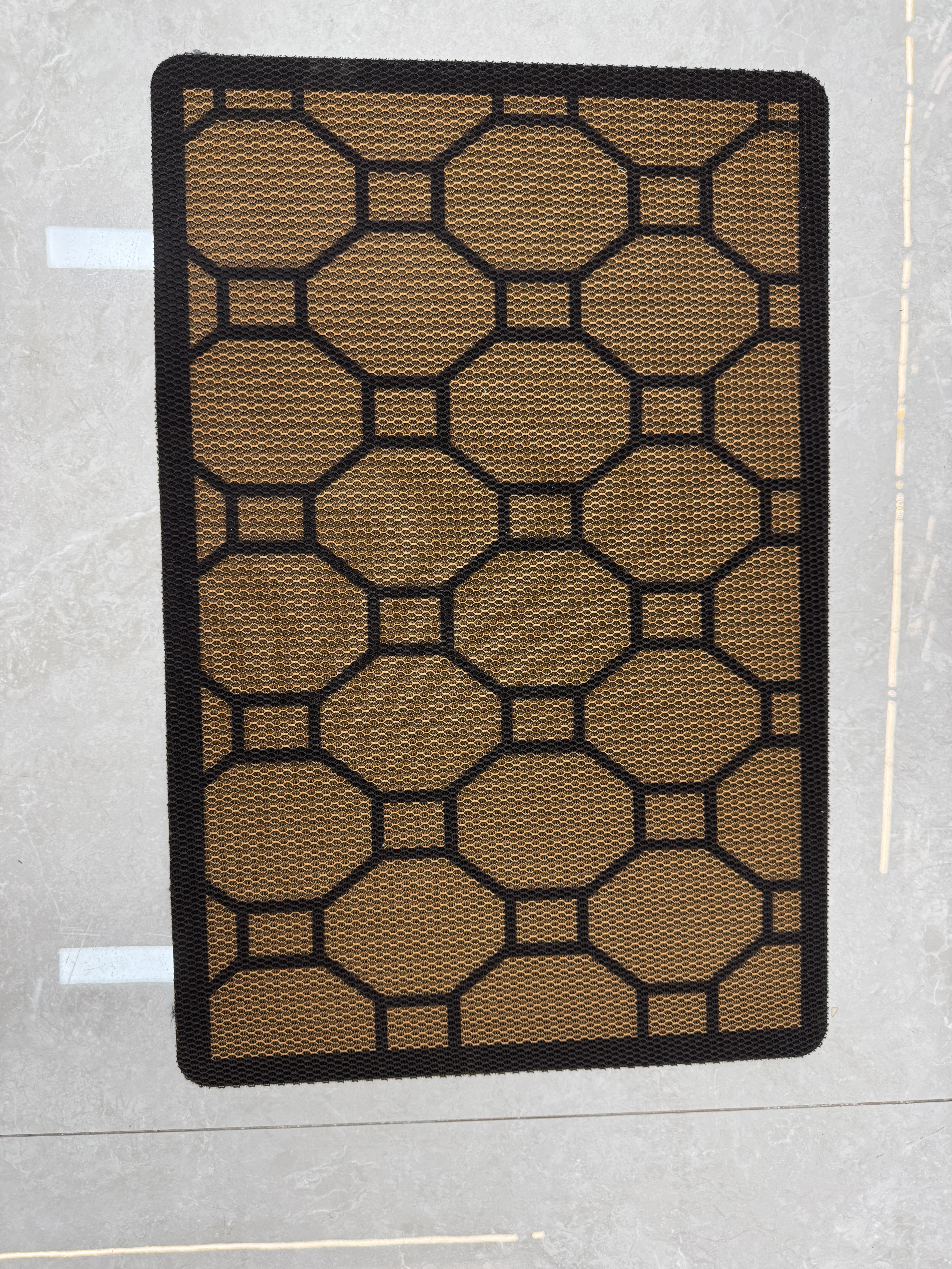 Tartan estampado stretch rey cristal línea de pesca seda antideslizante rascador de arena rascador de barro impermeable al aire libre baño baño masaje piso mat Specification image