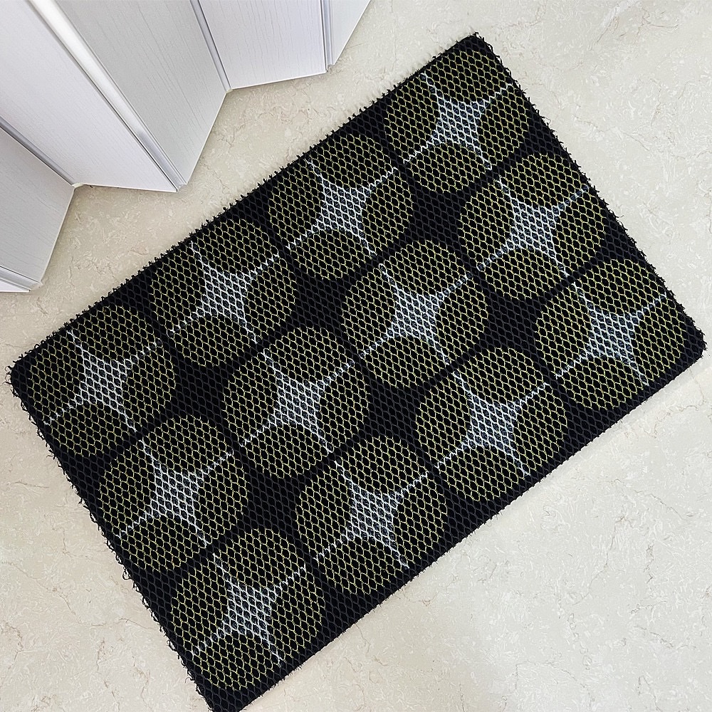 Tartan estampado stretch rey cristal línea de pesca seda antideslizante rascador de arena rascador de barro impermeable al aire libre baño baño masaje piso mat Application Scenario