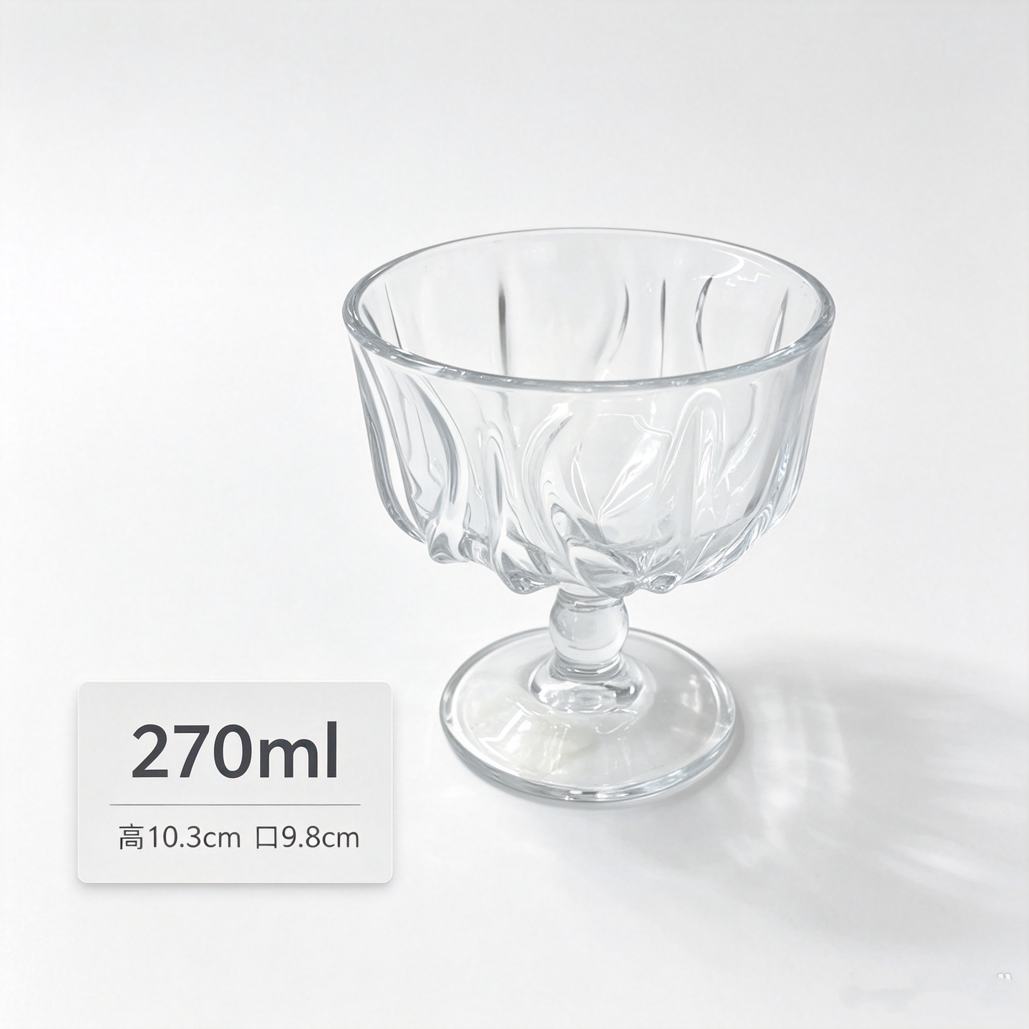 Multi-specification series of glass water cups and high-footed ice cream cups detail image 10