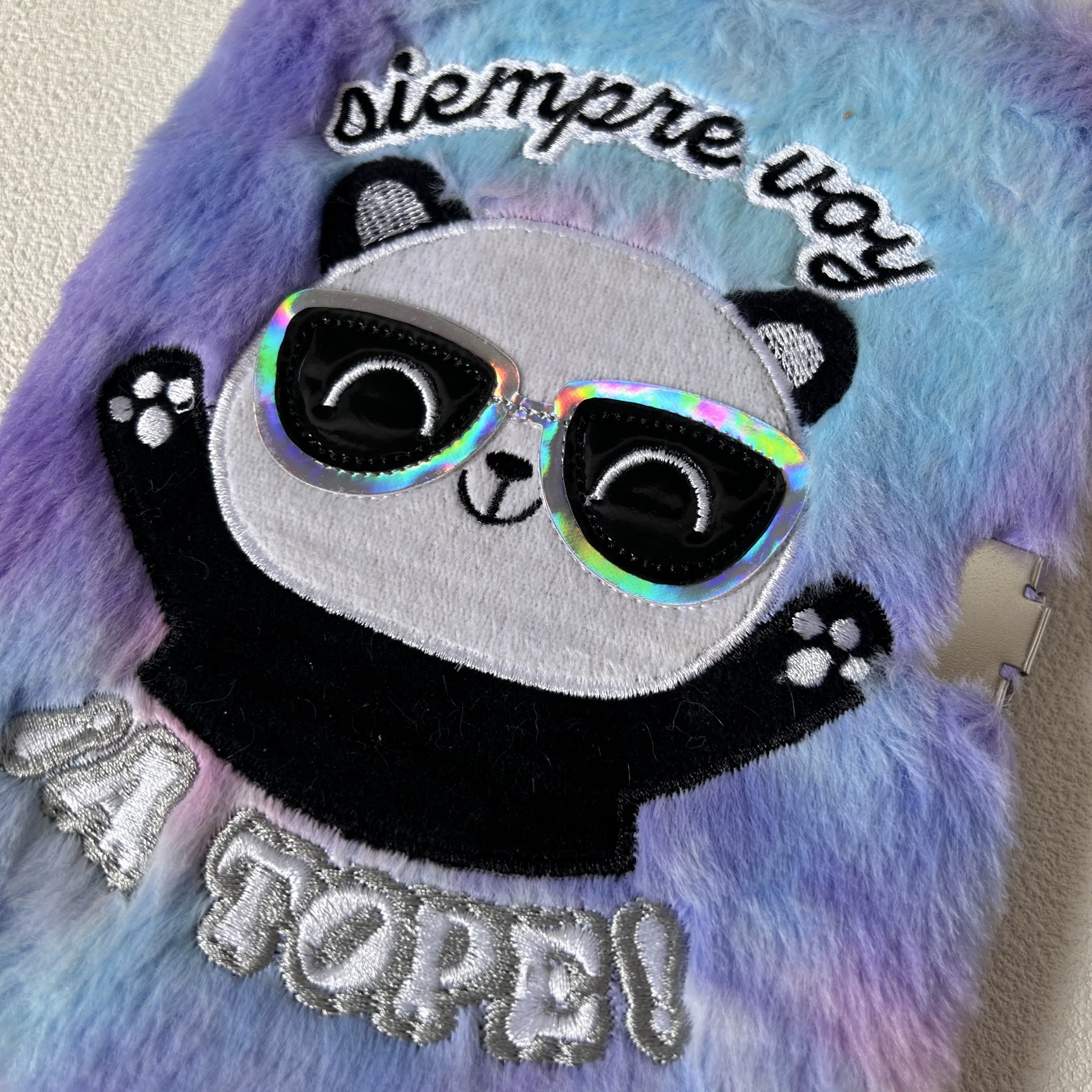 a5 Plush notebook, cartoonish cute lockable diary, handbook, student notebook, prize stationery details Picture