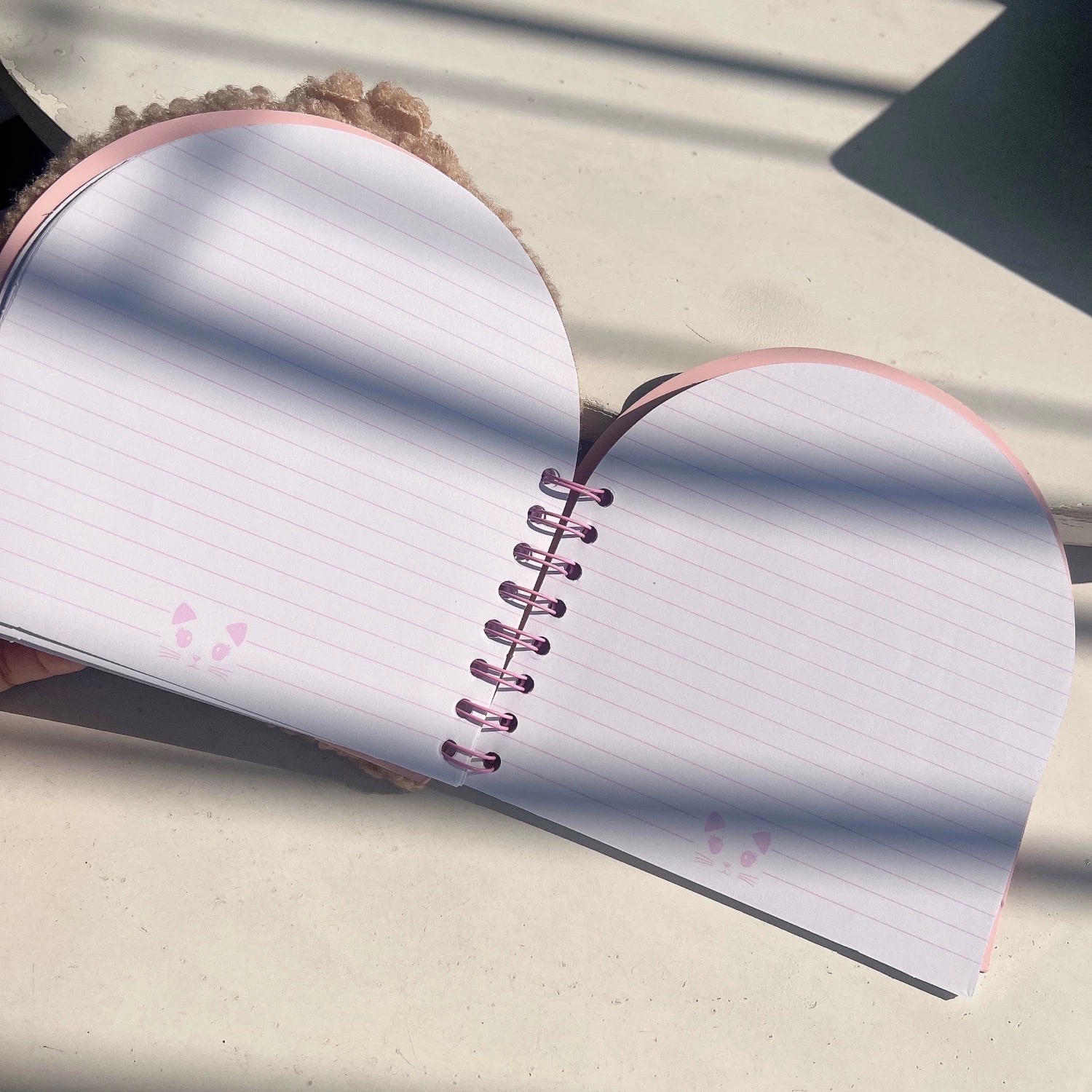 Export of Spanish and Russian embroidered animal-shaped plush horizontal line color page notes and notebooks Application Scenario