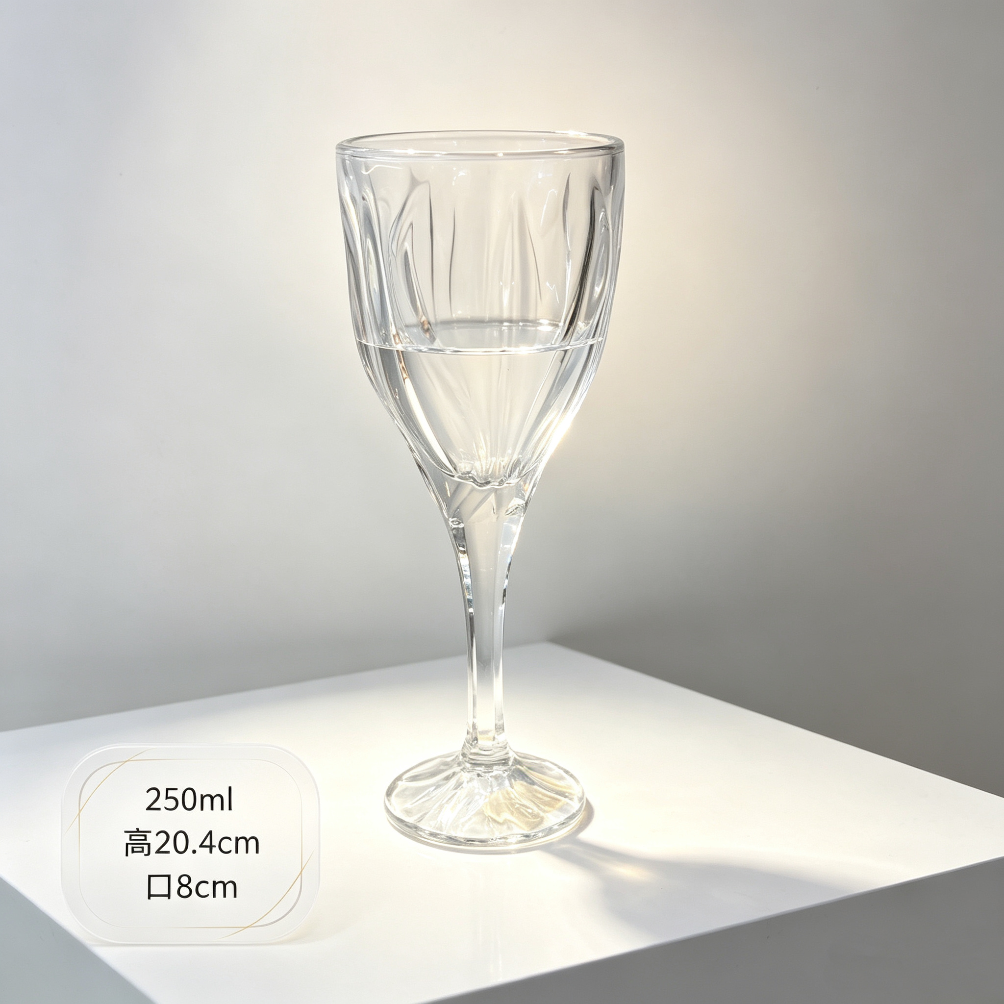 Multi-specification series of glass water cups and high-footed ice cream cups detail image 5