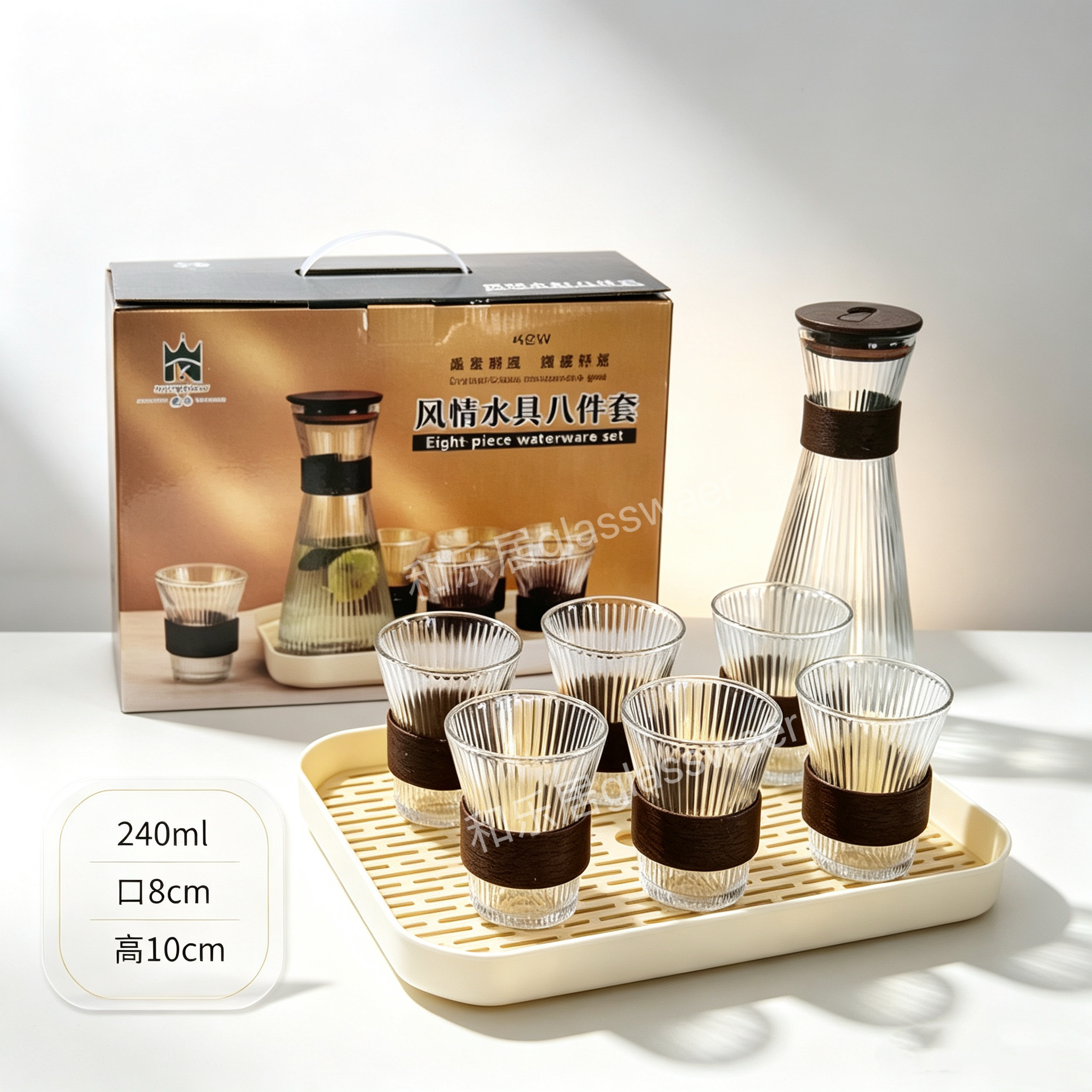 Series of stylish water ware sets, coffee glass water cups detail image 12