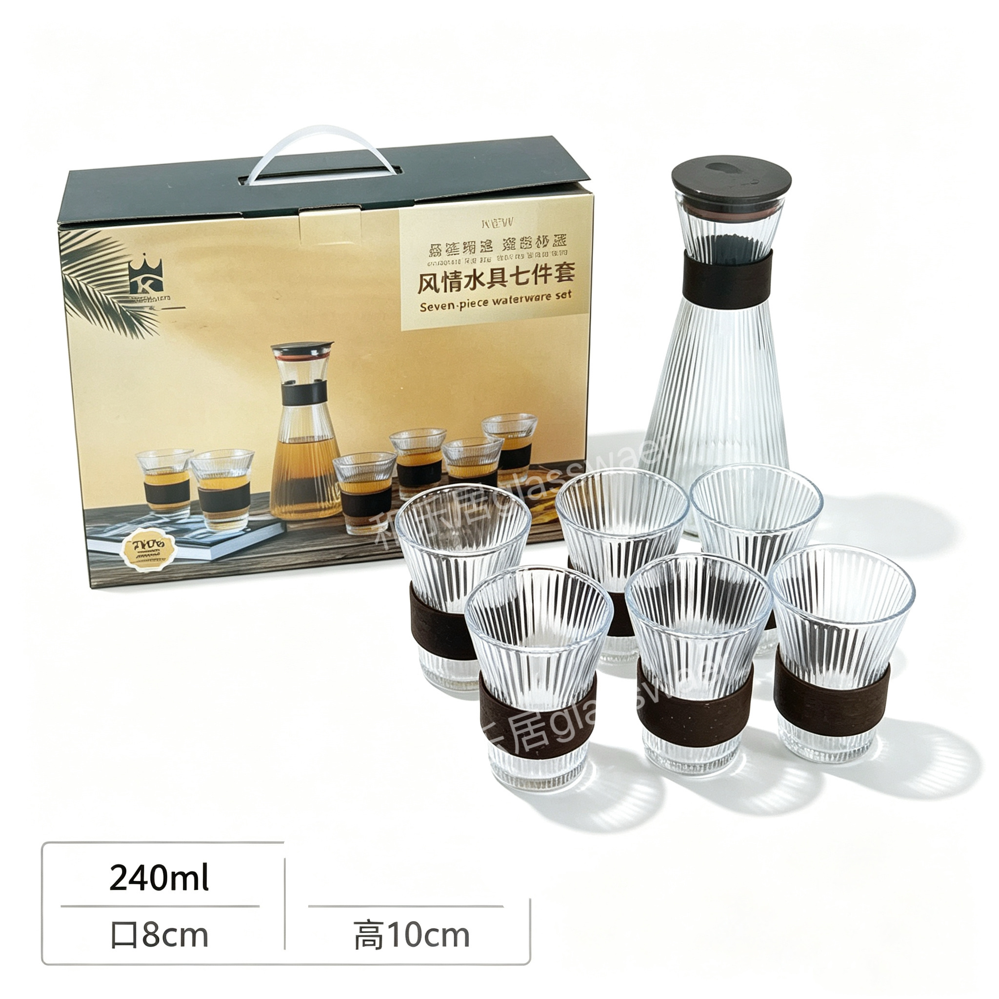 Series of stylish water ware sets, coffee glass water cups detail image 4