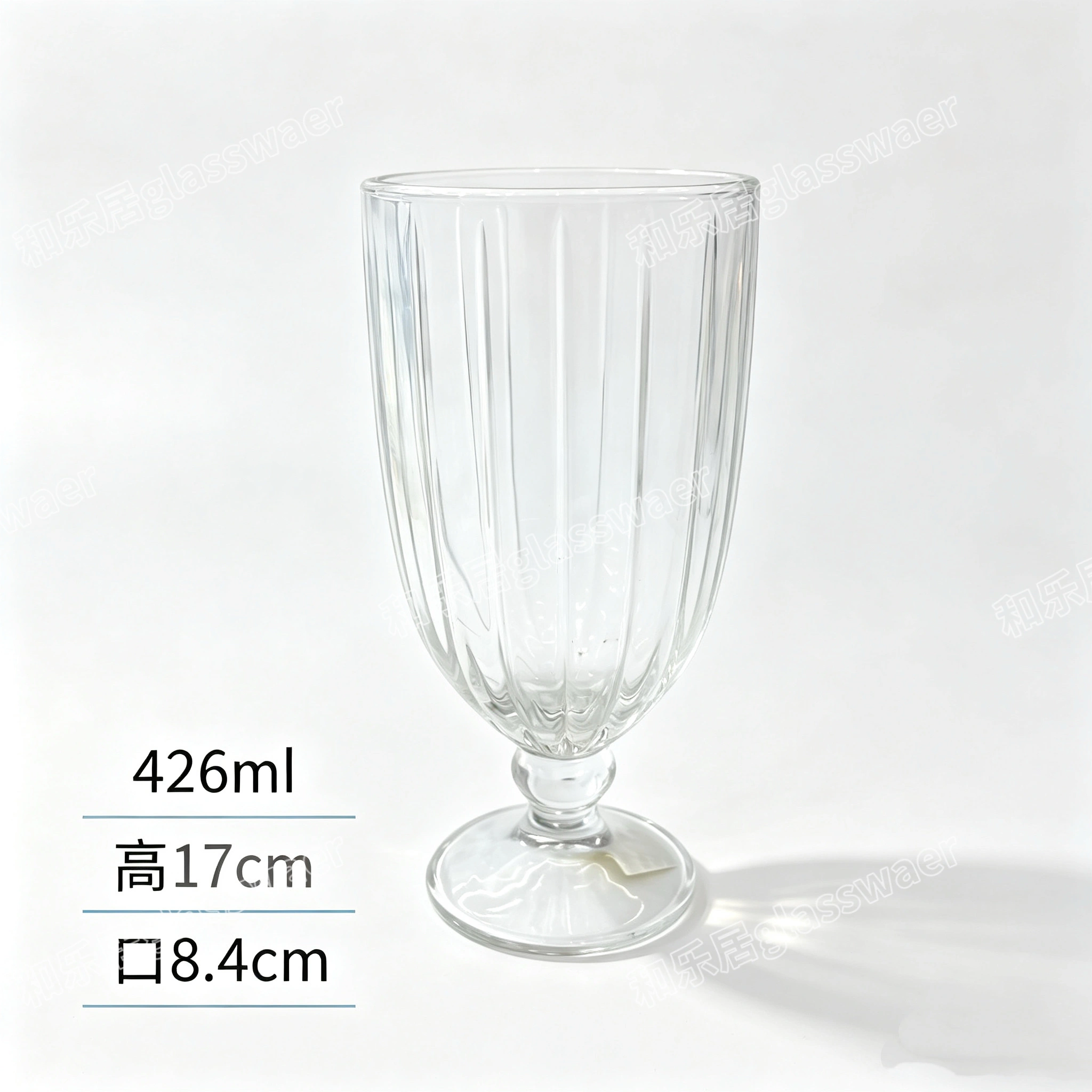Glass ice cream highball cups in various specifications and styles detail image 2
