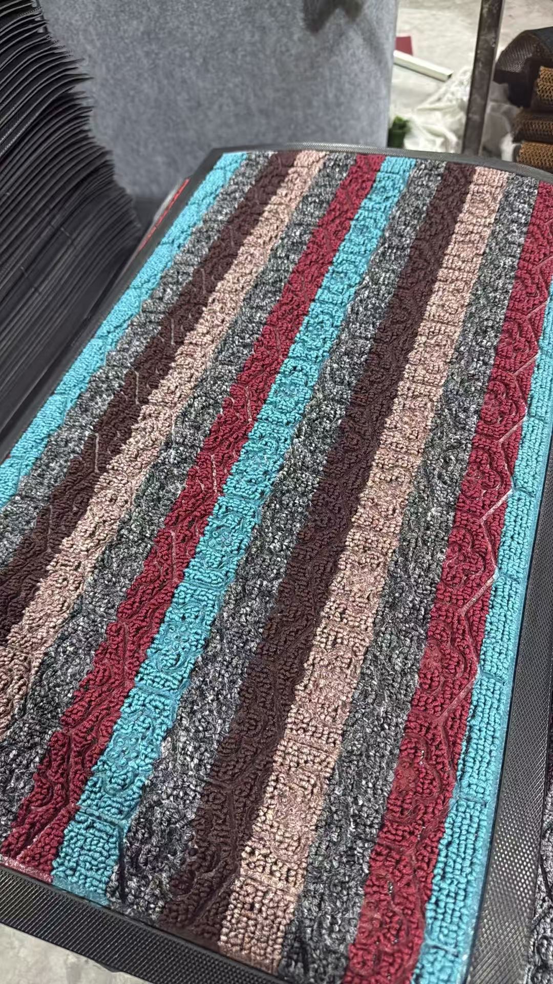 Alfombra de piso de la puerta de entrada de baño en color anillo arandela alfombra de peluche baño alfombra antideslizante dormitorio sala de estar alfombra del hogar Specification image