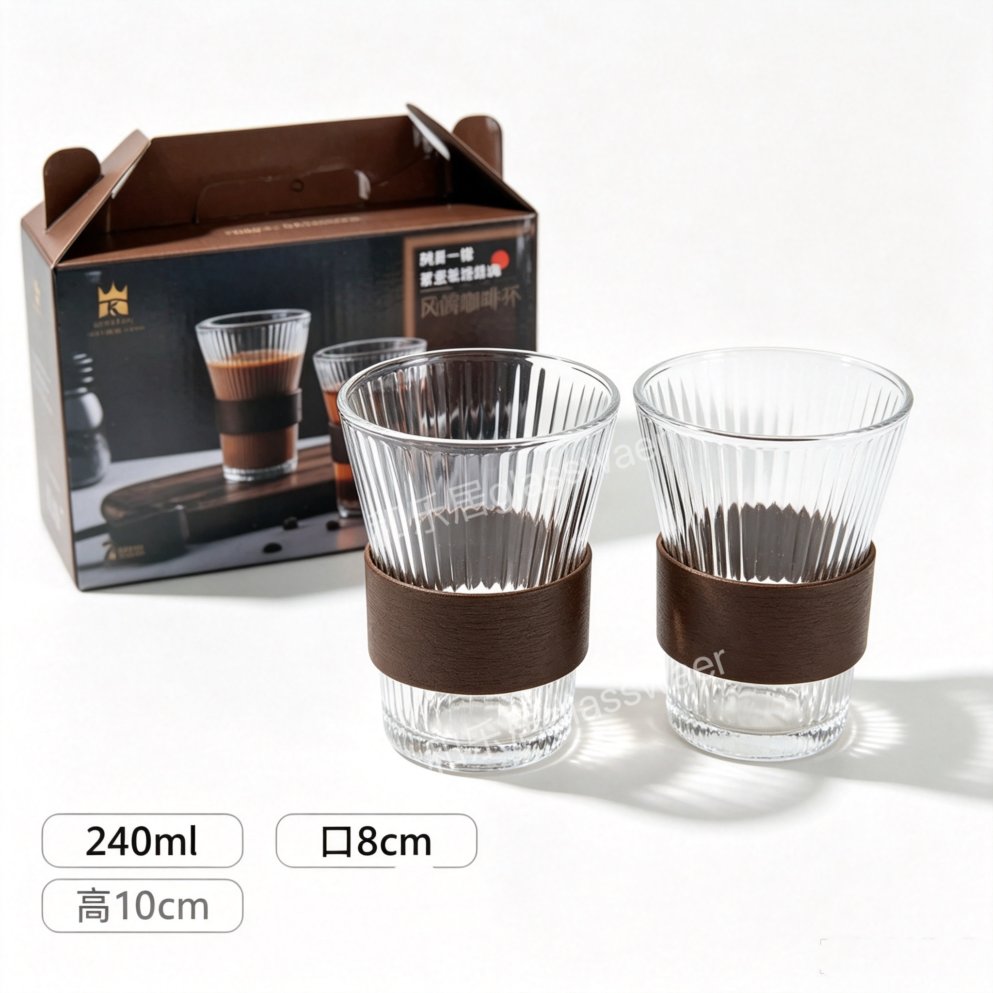 Series of stylish water ware sets, coffee glass water cups detail image 2