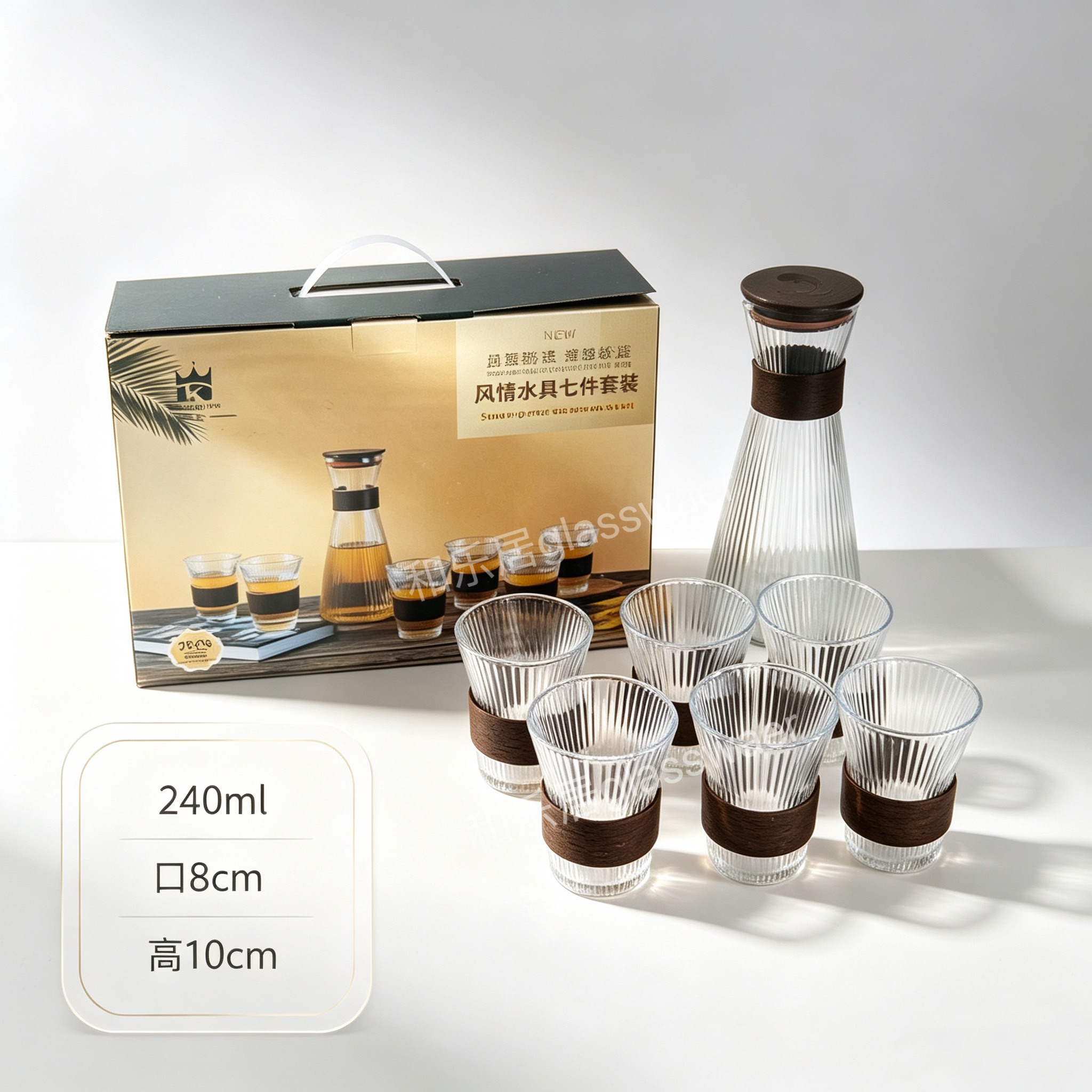 Series of stylish water ware sets, coffee glass water cups detail image 8