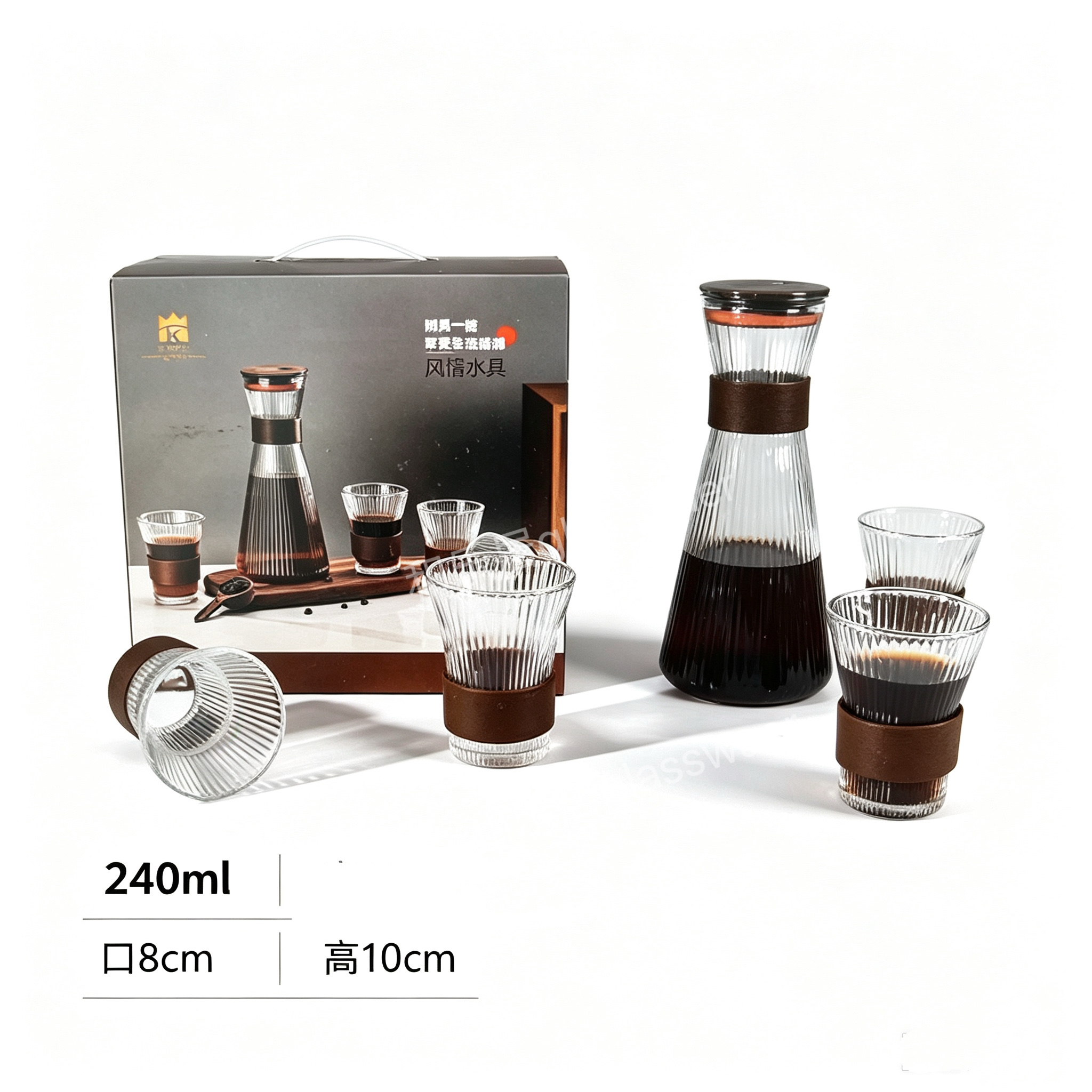 Series of stylish water ware sets, coffee glass water cups detail image 3