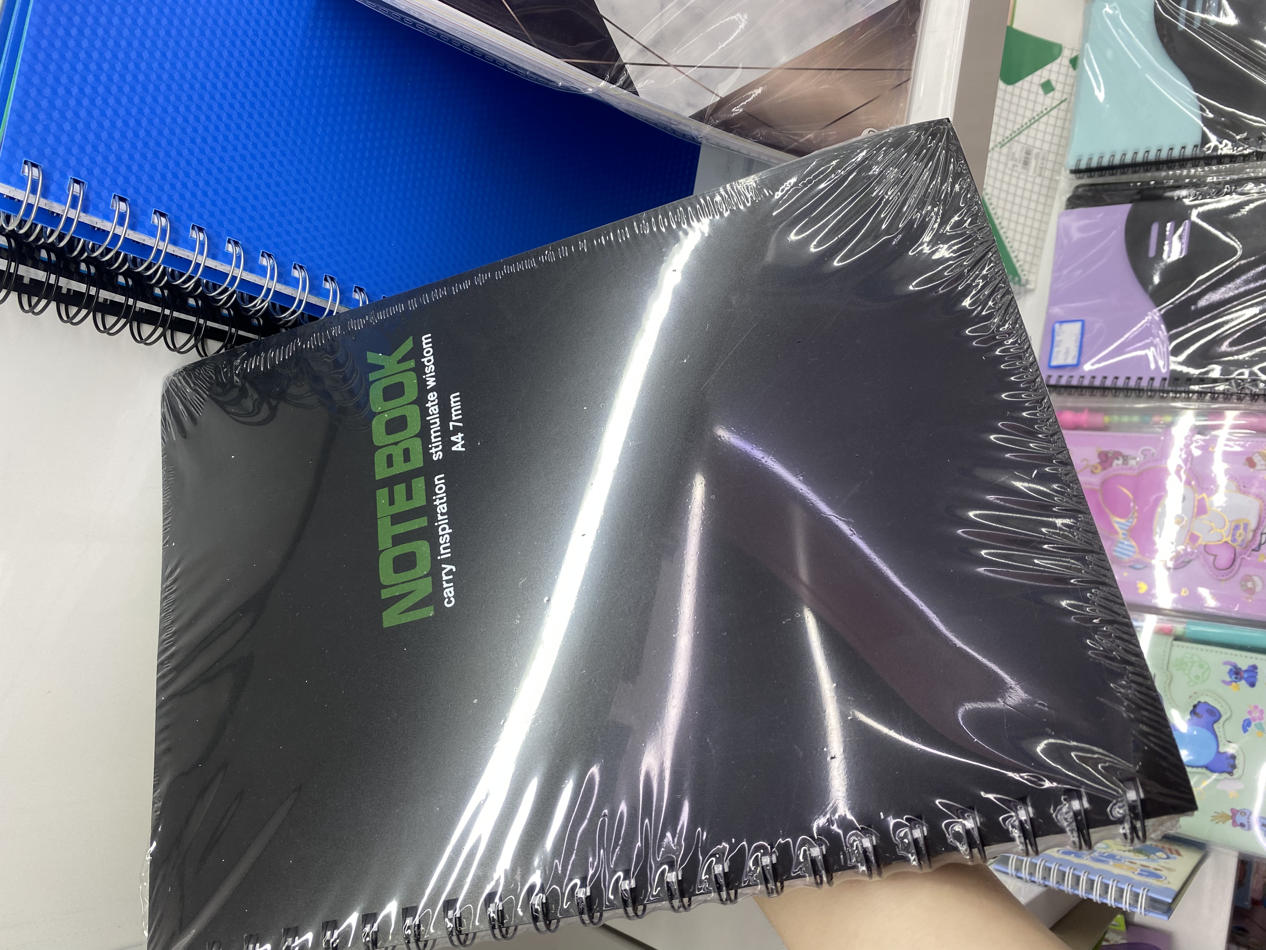 A4 coil waterproof notebook, cross-border notebook customization, 75 sheets pp coil notebook customization