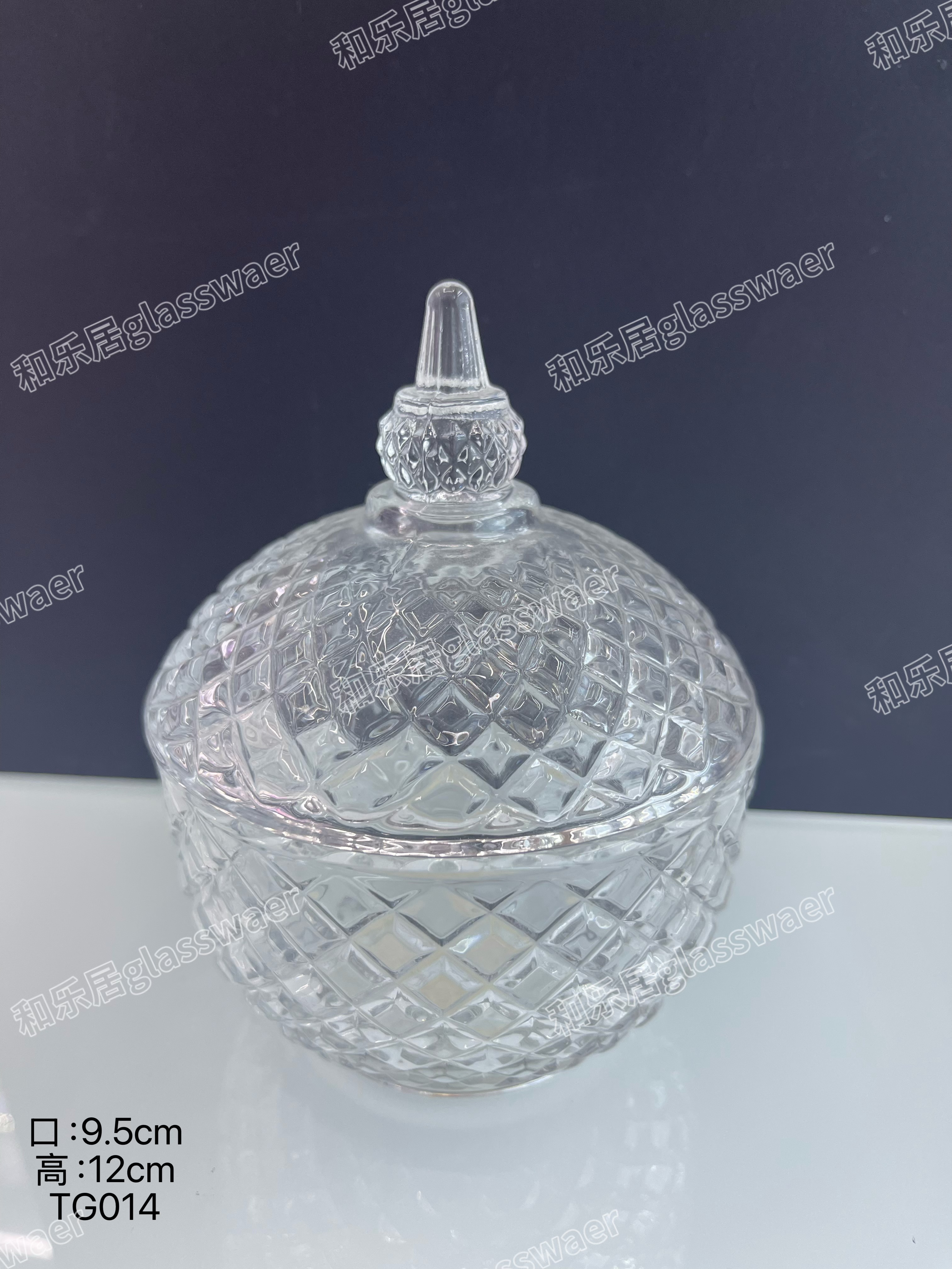 Multi-specification diamond glass sugar jars detail image 6