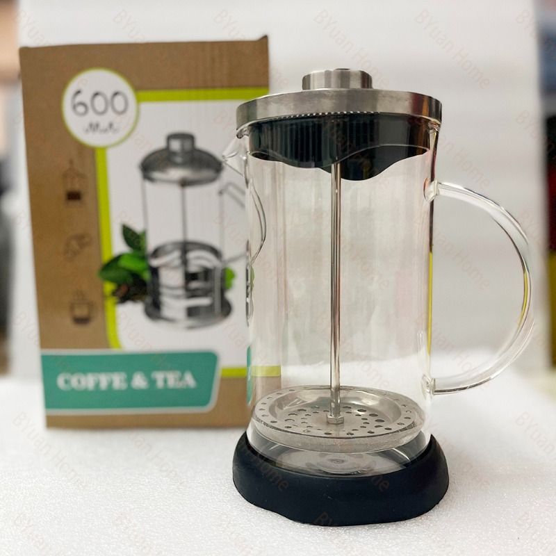 咖啡手冲壶家用煮咖啡过滤式器具冲茶器套装玻璃咖啡过滤杯法压壶详情1
