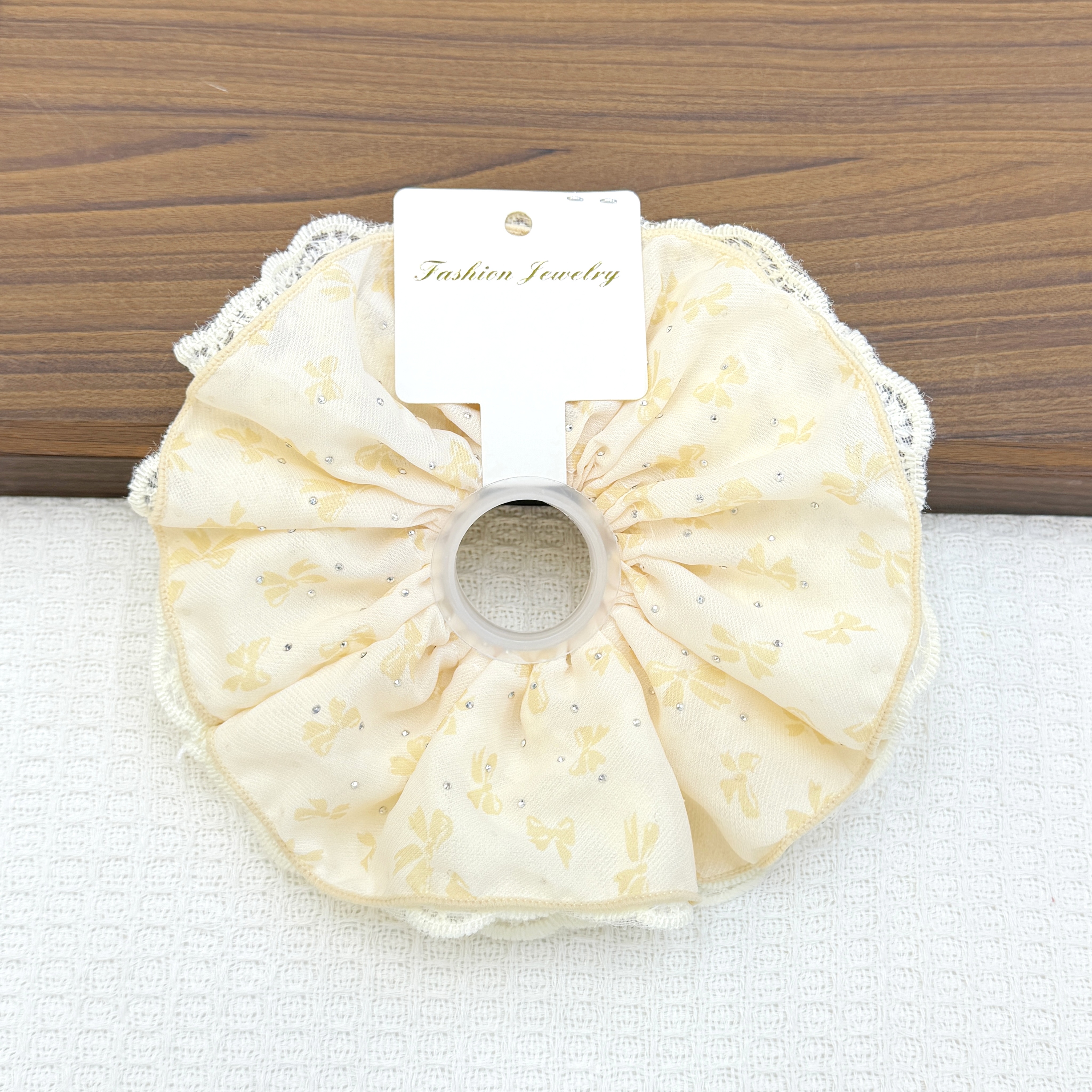 镶钻绒布大肠发圈时尚发饰头饰百搭女生发饰品发圈镶钻绒布发圈大肠发圈发饰大肠圈