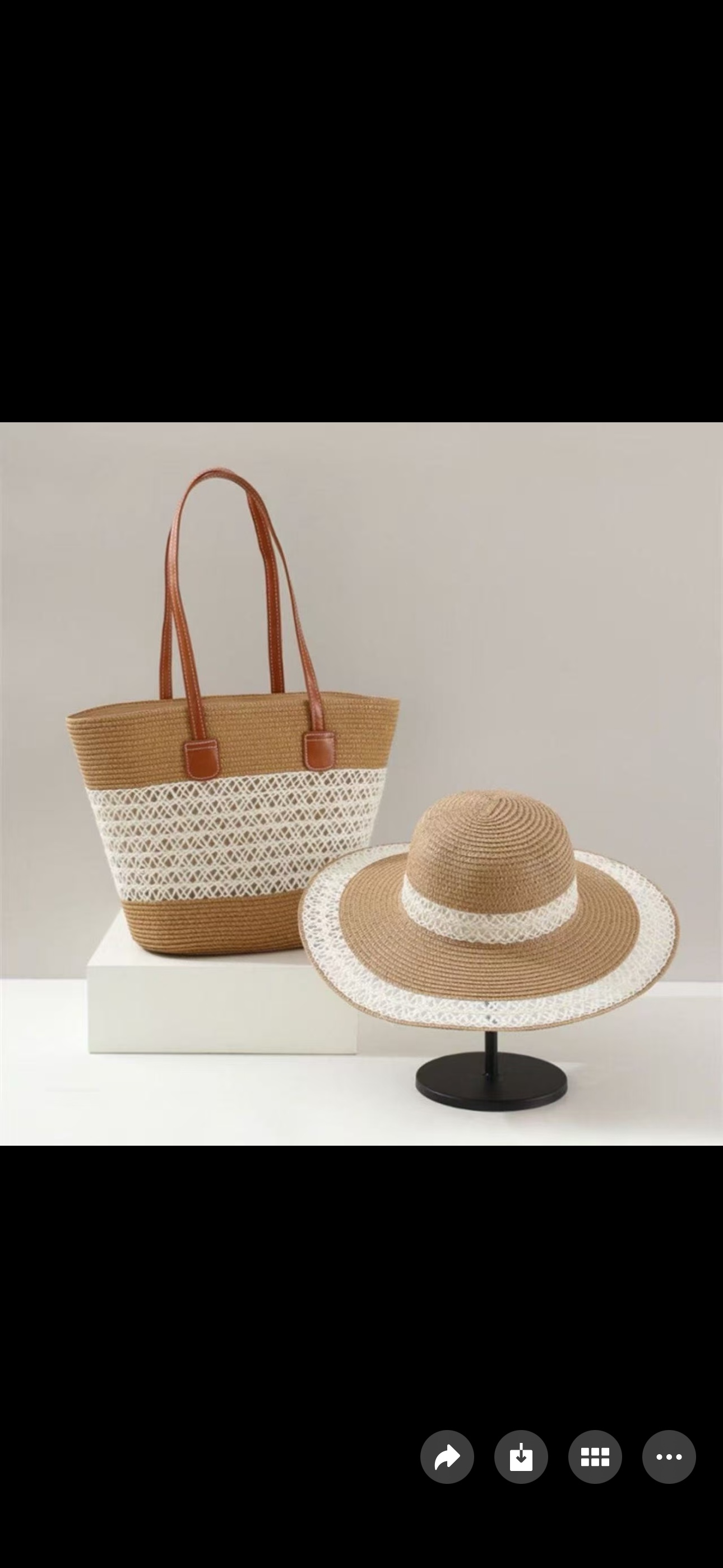Wholesale of new fashionable and versatile shoulder bags, hand-woven straw bags, vacation and beach bags, large-capacity tote bags, and eco-friendly woven bags detail image 1