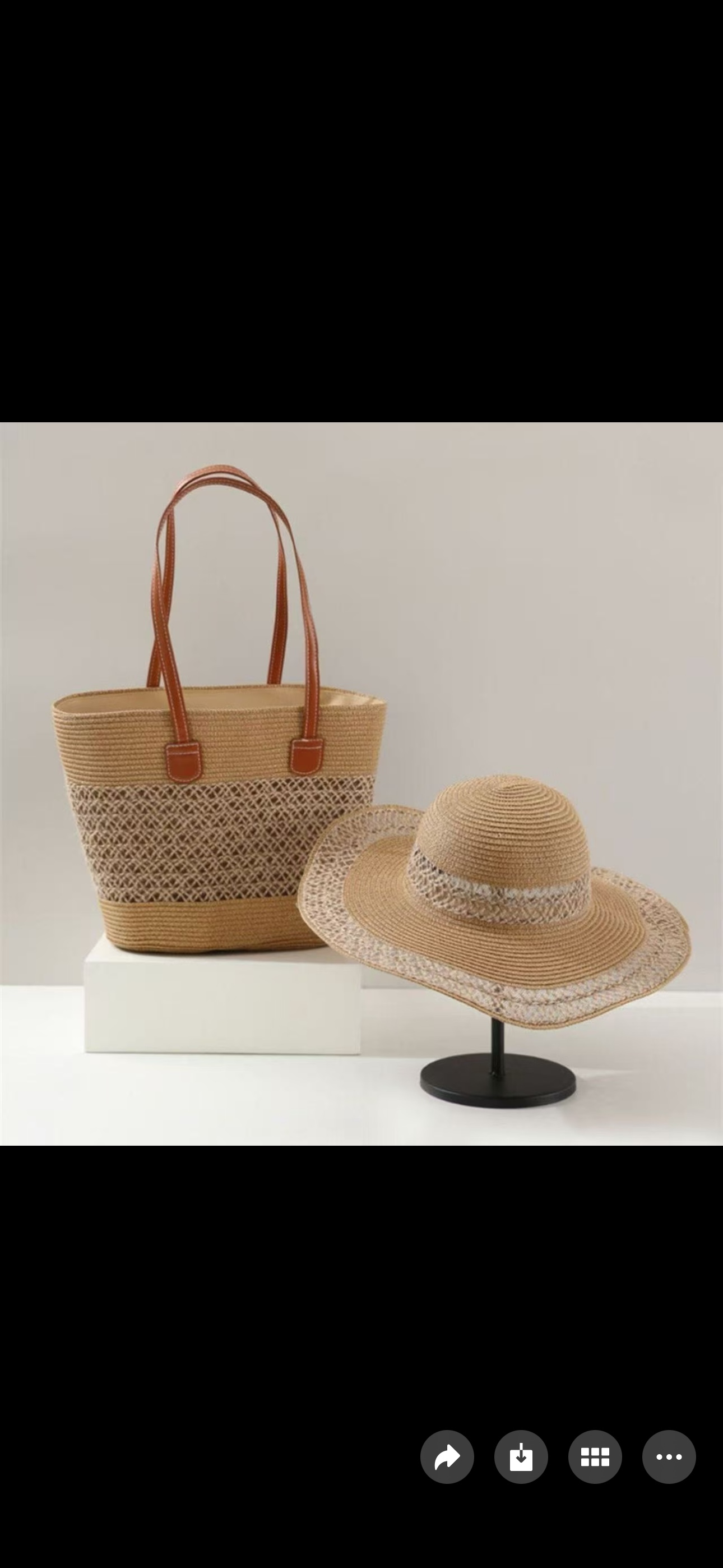 Wholesale of new fashionable and versatile shoulder bags, hand-woven straw bags, vacation and beach bags, large-capacity tote bags, and eco-friendly woven bags detail image 2
