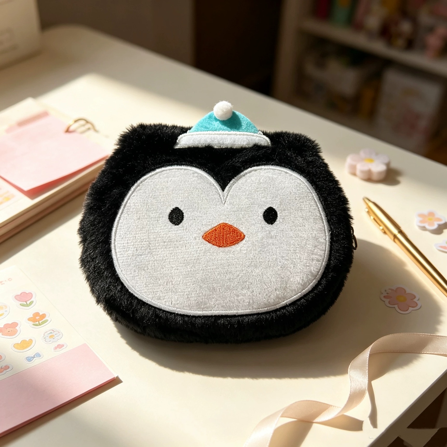 Irregular-shaped cartoon cat plush book, blank notebook, student prize notebook, plush toy, stationery and supplies notebook