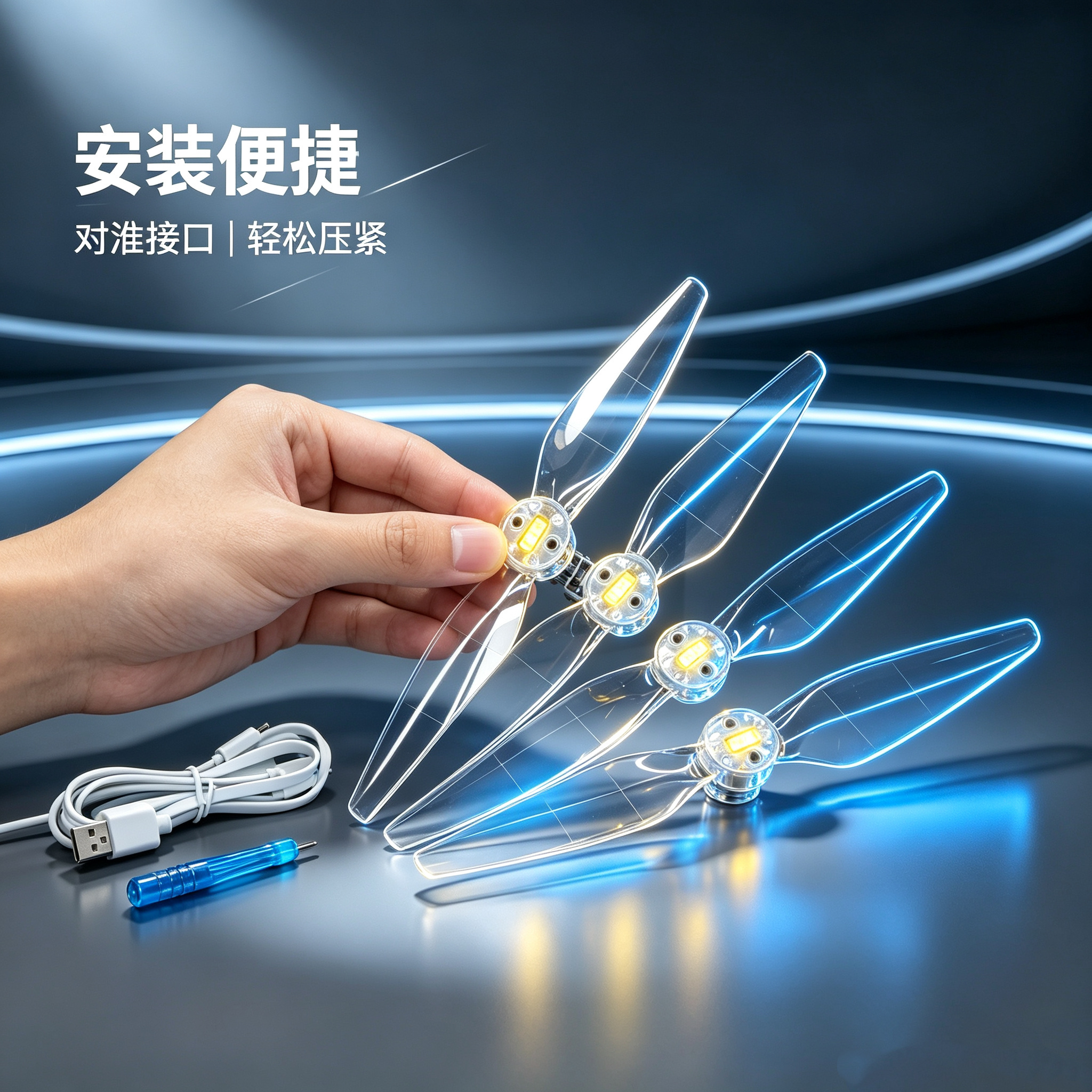 Professional civil unmanned aerial vehicle (UAV) accessories set, multi-functional frame, UAV parts maintenance accessories, compatible with multiple models Application Scenario