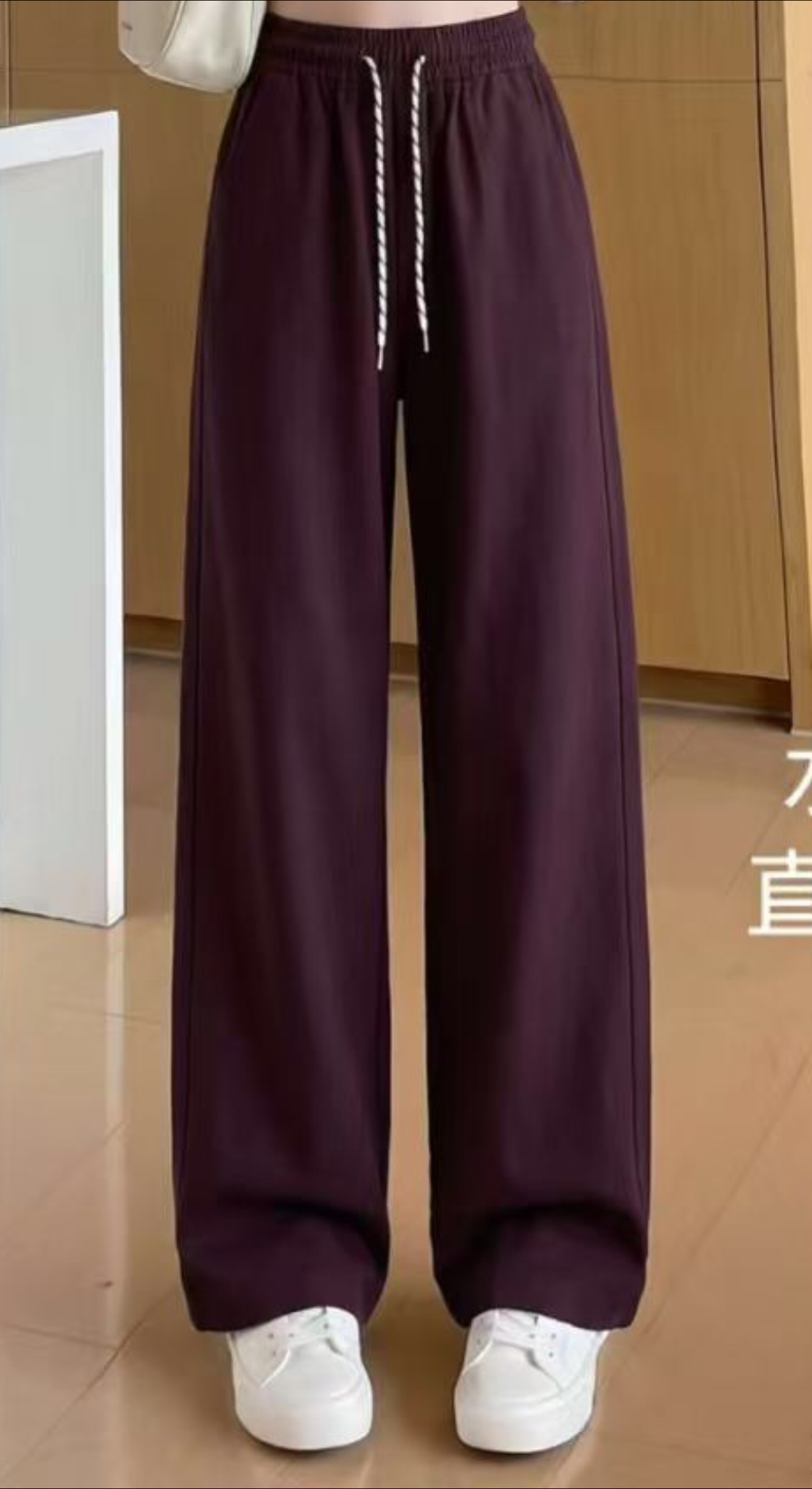 Otoño invierno 2026 nuevo estilo mujer púrpura mujer pantalones moda slim pantalones rectos pantalones casuales details Picture