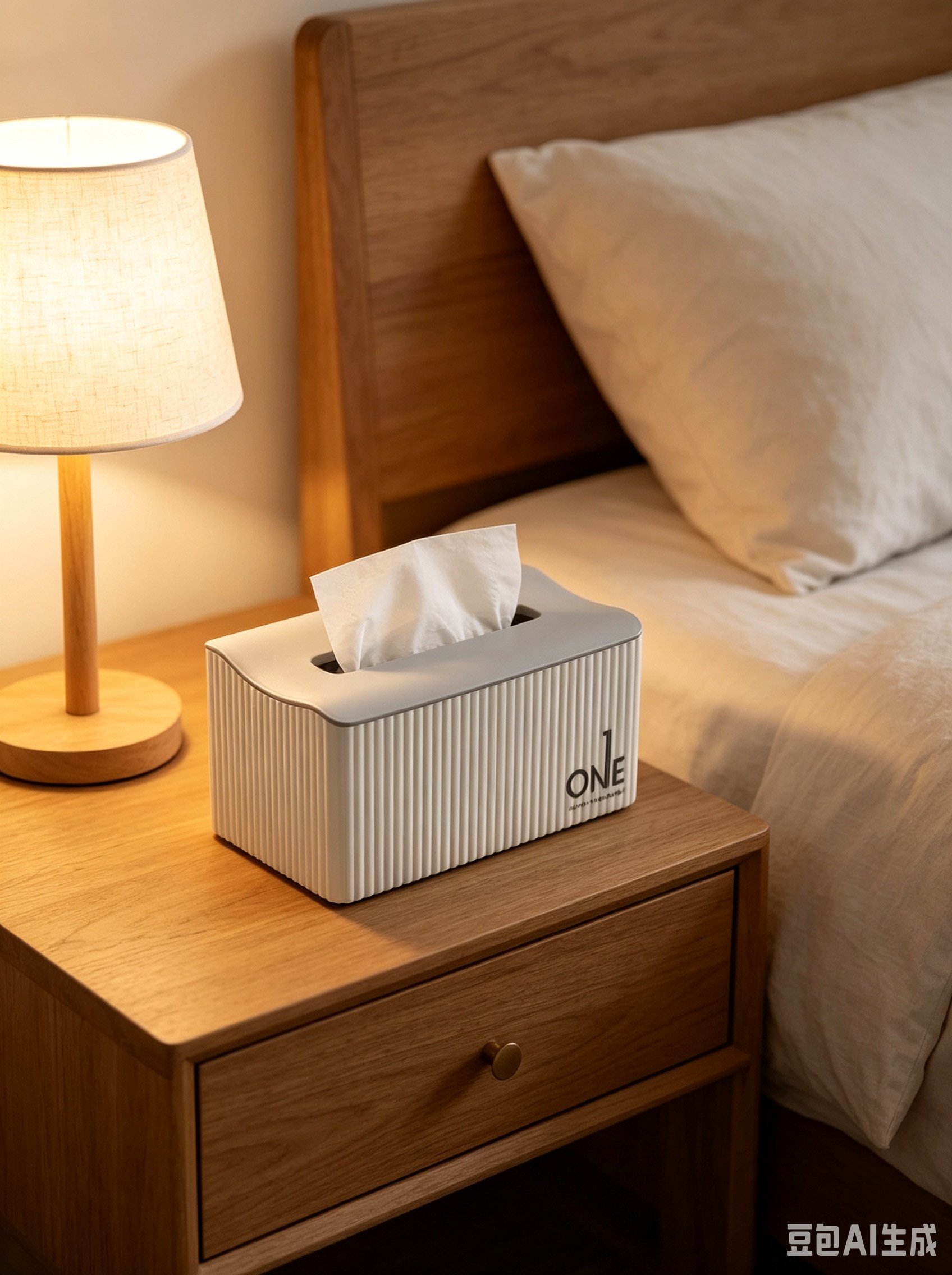 X10-2174 grayish-white tissue box, large Nordic ins high-end tissue box, coffee table desktop tissue box, creative home light luxury style tissue Specification image