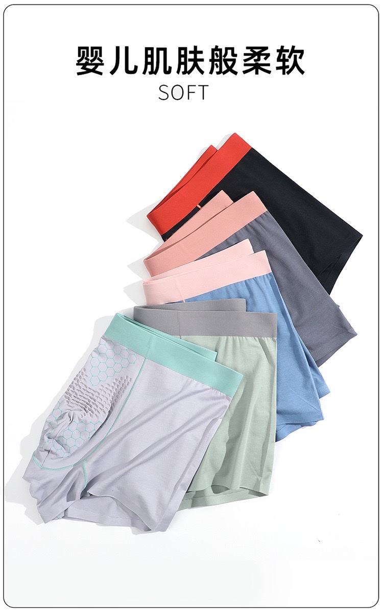 50 bragas modales para hombre sin marcas ostras crudas bacteriostasis anion confort confort transpirable boxer panty para hombre bragas para hombre detail 4