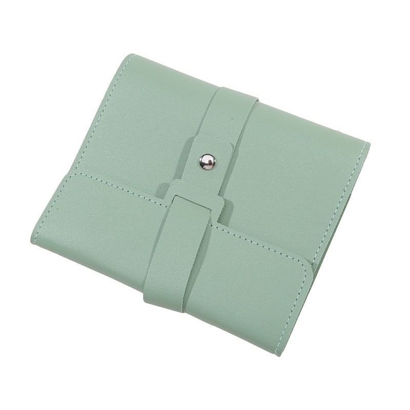 Korean InS-style portable leather earring storage book, multi-layer loose-leaf earring box, anti-oxidation travel jewelry bag details Picture