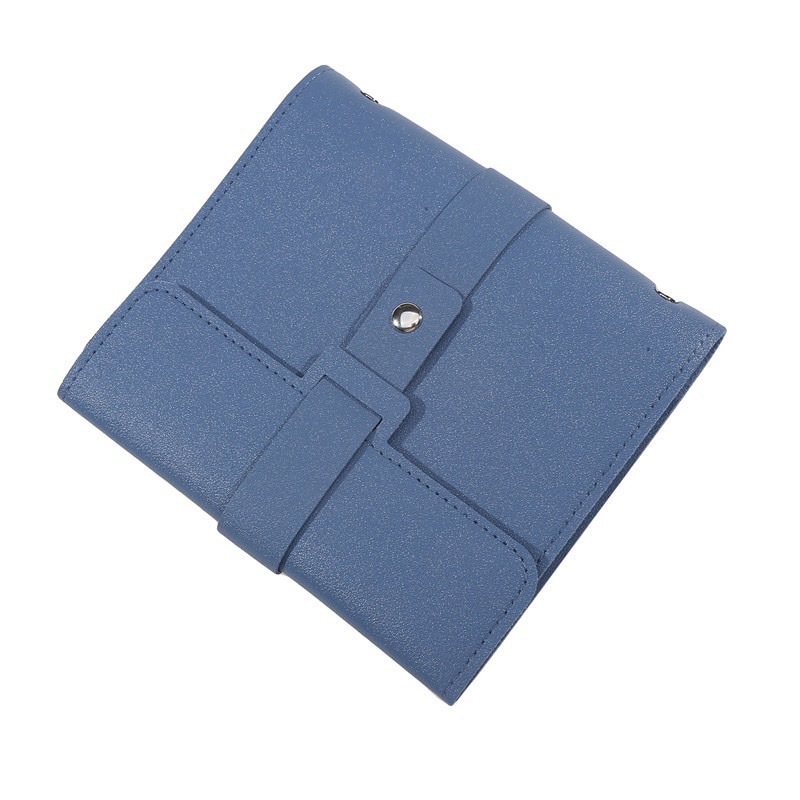Korean InS-style portable leather earring storage book, multi-layer loose-leaf earring box, anti-oxidation travel jewelry bag Specification image