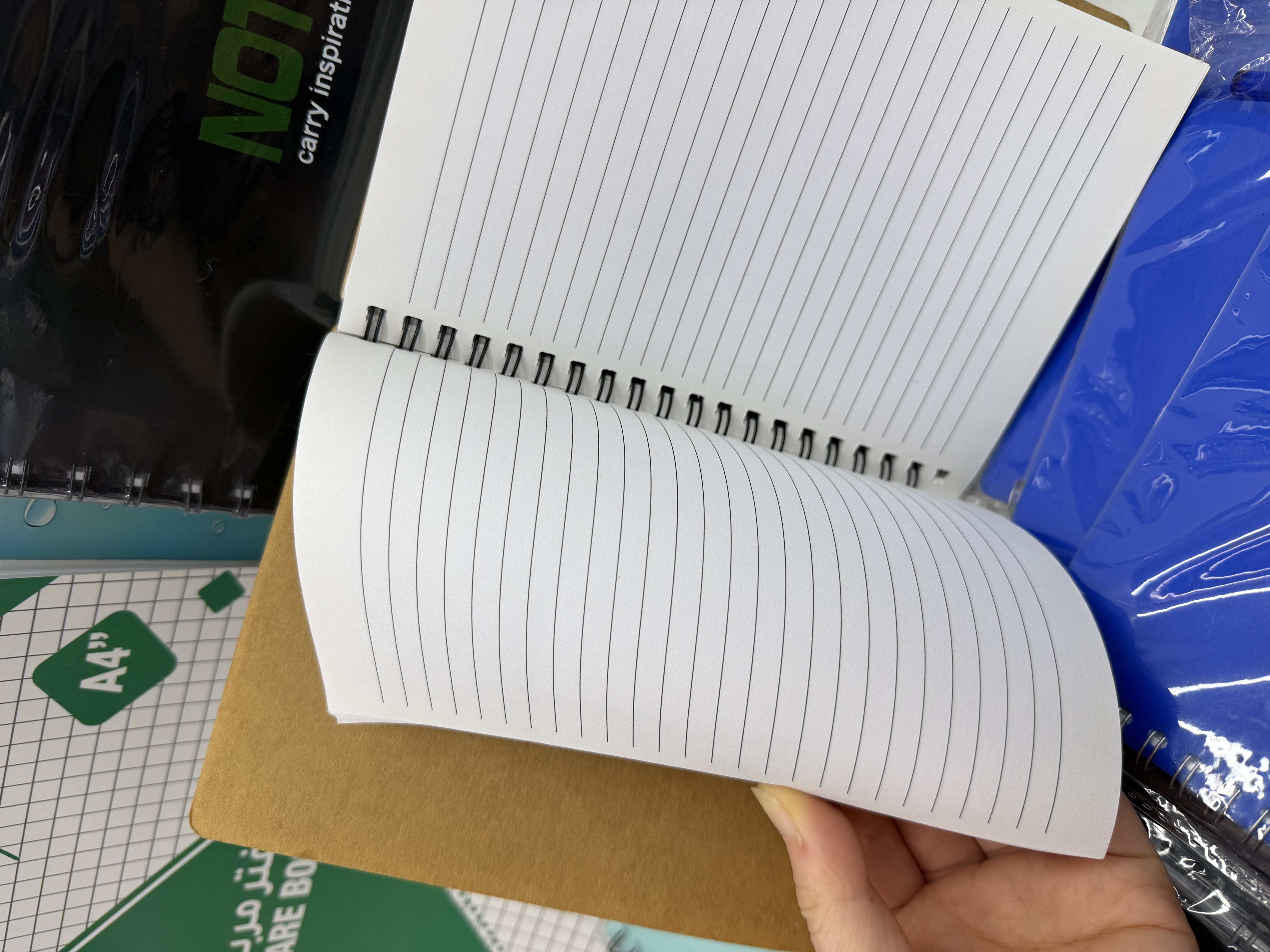 Wholesale and customization of kraft paper coil notebooks with pen coils, loose-leaf notebooks, and enterprise office notebooks Specification image