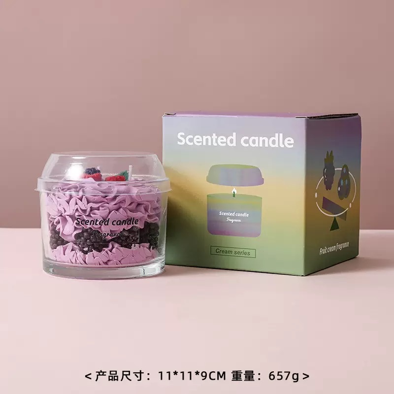 Postres vidrio velas perfumadas caja de regalo acompañante de velas regalos de mano dormitorio sala de estar dejar incienso regalo de novias venta al por mayor Item Picture