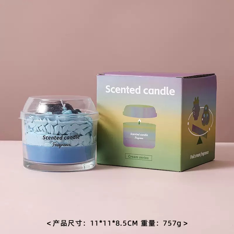 Postres vidrio velas perfumadas caja de regalo acompañante de velas regalos de mano dormitorio sala de estar dejar incienso regalo de novias venta al por mayor details Picture