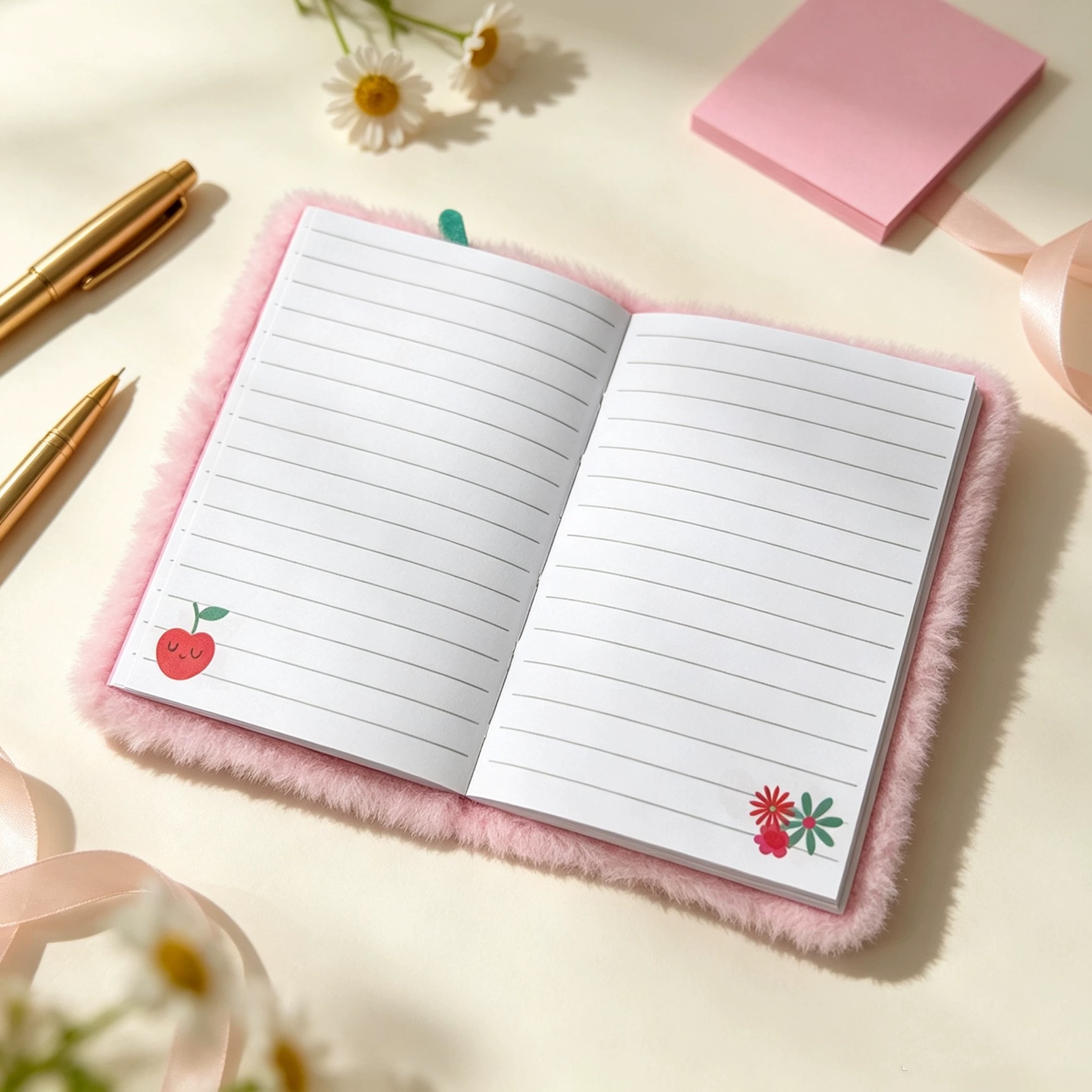 a6 dibujos animados lindo cuaderno de niños de peluche unicornio diario estudiante escribir bloc de notas páginas de color libro de líneas horizontales detail image 6