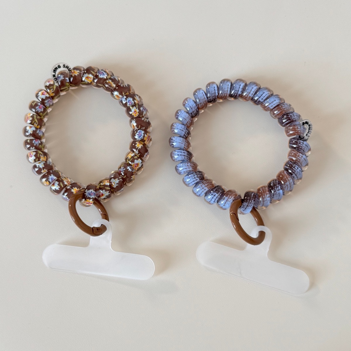 Macaron colored glitter phone line hair tie, ins girl gradient candy color, no trace, no damage to hair, fresh headband Application Scenario