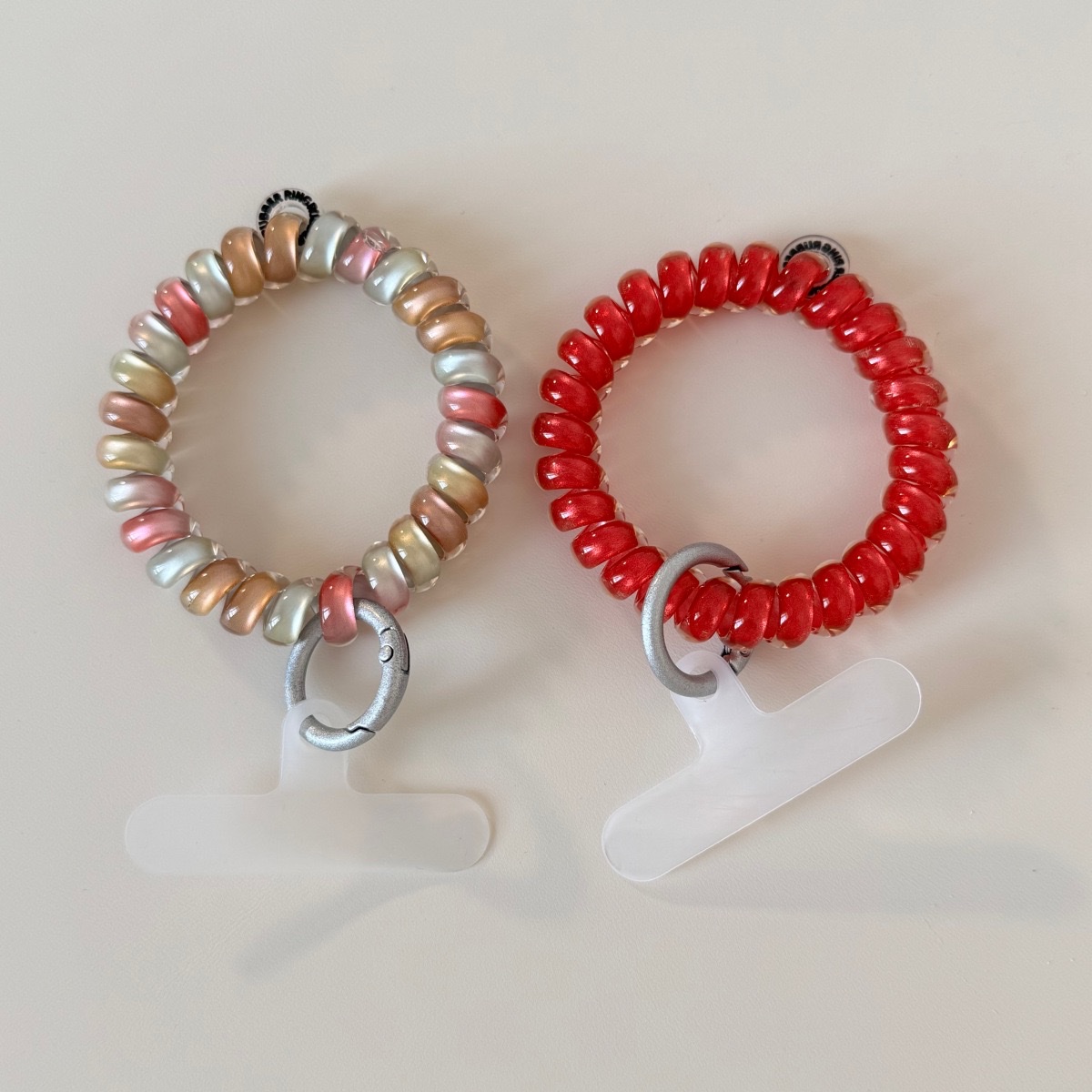 Macaron colored glitter phone line hair tie, ins girl gradient candy color, no trace, no damage to hair, fresh headband Specification image