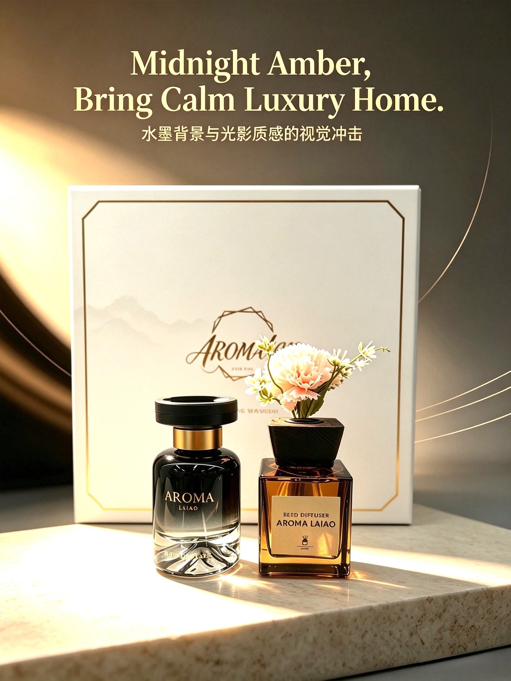 DIY customized aromatherapy gift box set, long-lasting floral aromatherapy, in-car, home, light luxury gift and decoration items details Picture