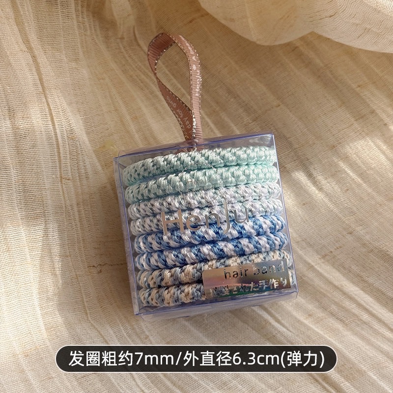 High-elasticity woven thickened hair band for women 2026 new style hair tie, durable hair band, rubber band headwear detail image 3
