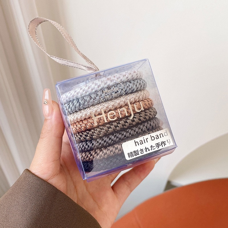 High-elasticity woven thickened hair band for women 2026 new style hair tie, durable hair band, rubber band headwear detail image 18