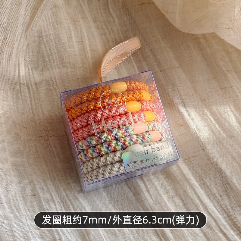 High-elasticity woven thickened hair band for women 2026 new style hair tie, durable hair band, rubber band headwear detail image 5