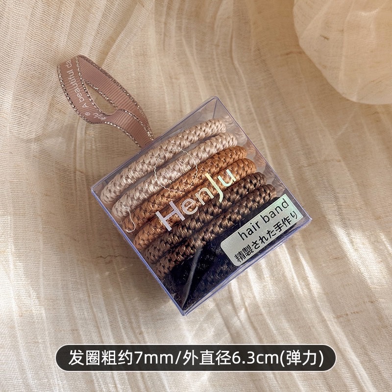 High-elasticity woven thickened hair band for women 2026 new style hair tie, durable hair band, rubber band headwear detail image 12