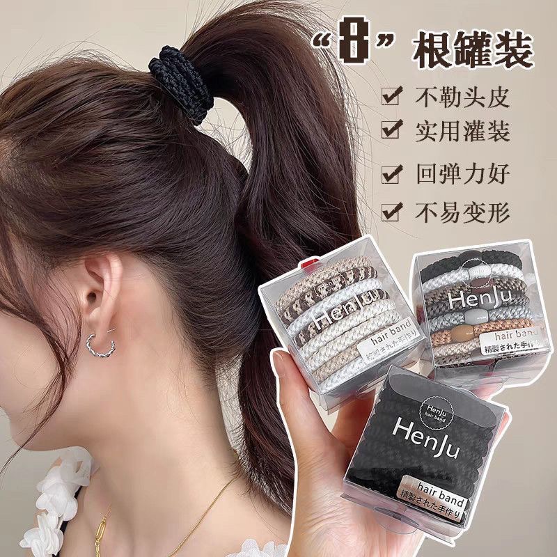 High-elasticity woven thickened hair band for women 2026 new style hair tie, durable hair band, rubber band headwear Application Scenario