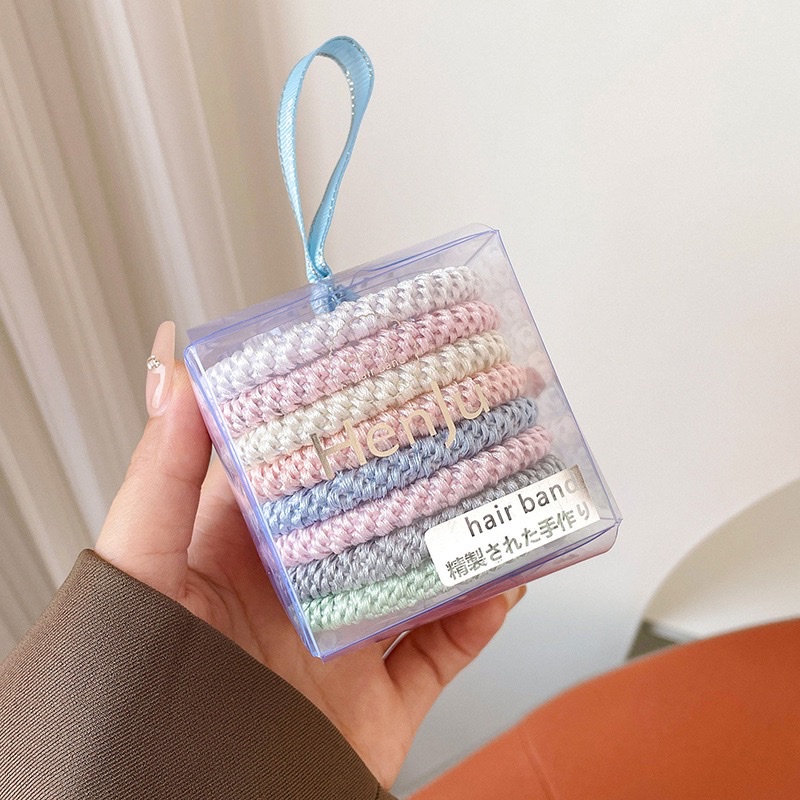 High-elasticity woven thickened hair band for women 2026 new style hair tie, durable hair band, rubber band headwear detail image 16