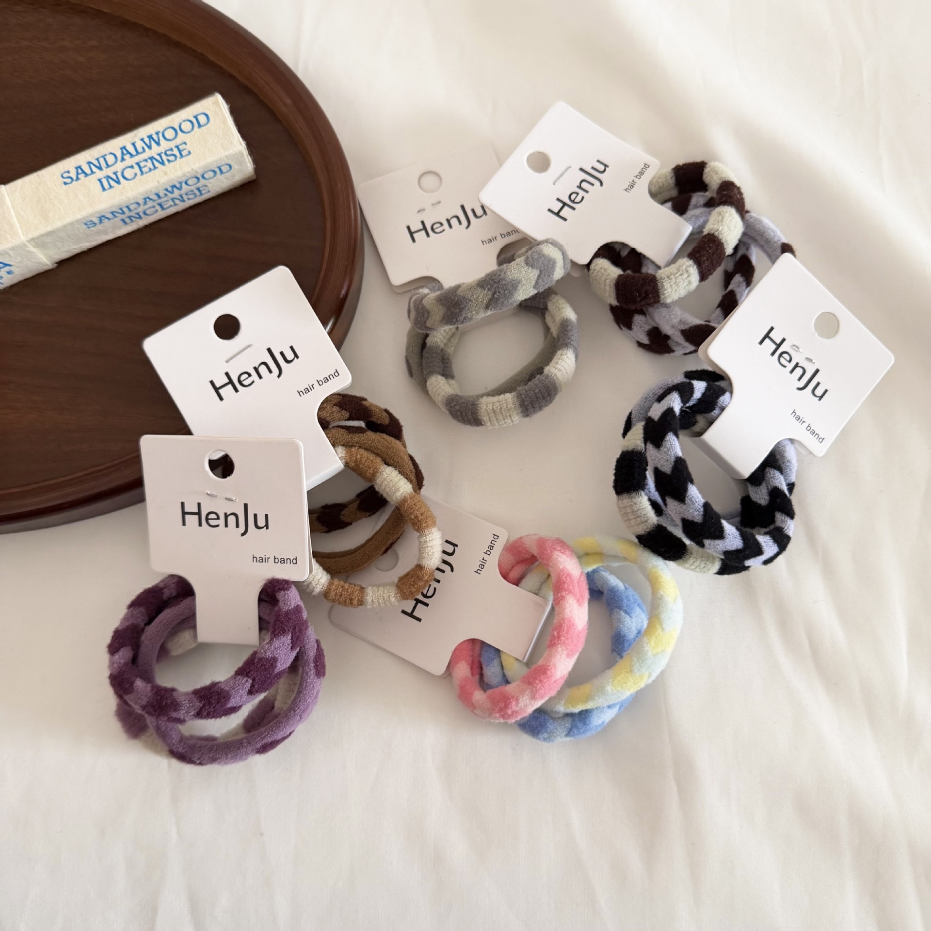 High-elasticity hair bands, braided hair ties, women's hair bands, versatile colors, and various ponytail beauty hair ties detail image 3