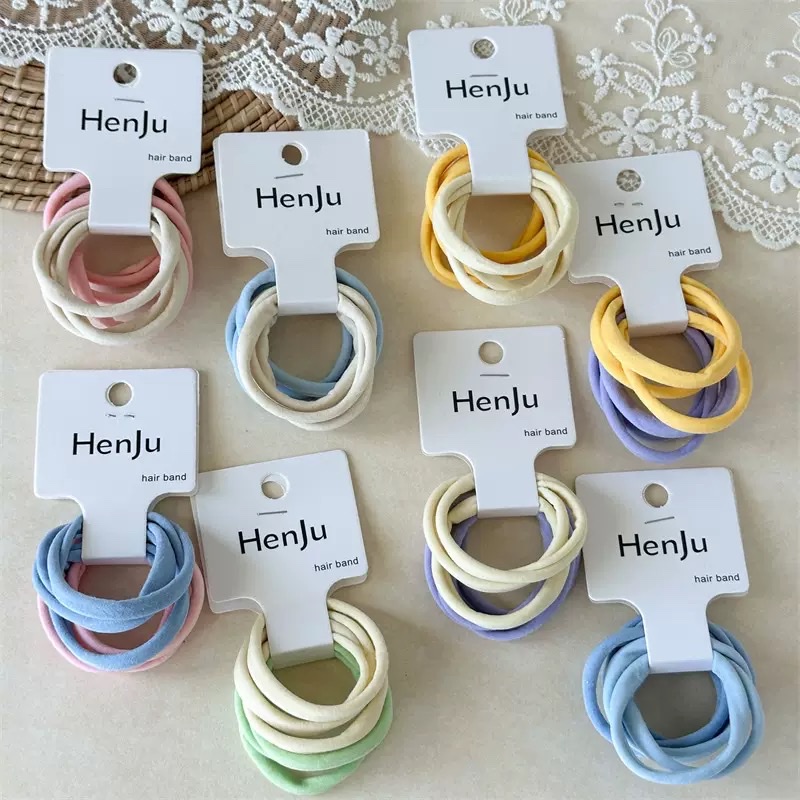 High-elasticity ice silk seamless hair bands, simple and basic hair ties, rubber bands, women's hair ties, headbands and headwear High-elasticity ice silk seamless hair bands, simple and basic hair ties, rubber bands, women's hair ties, headbands and headwear