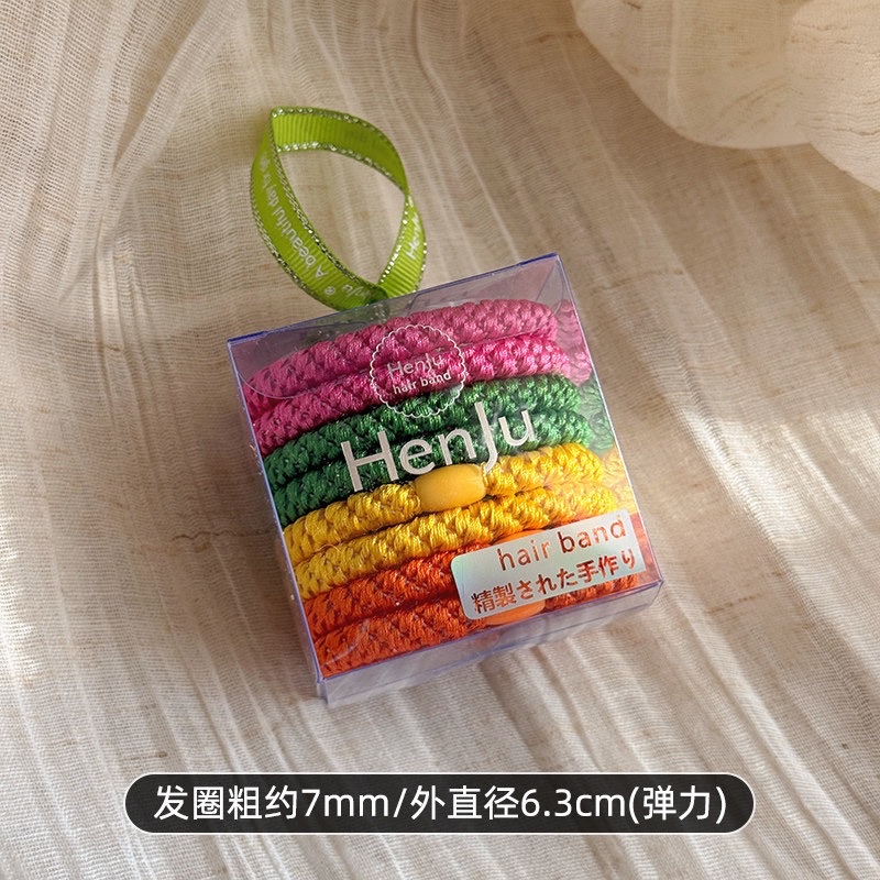 High-elasticity woven thickened hair band for women 2026 new style hair tie, durable hair band, rubber band headwear detail image 4