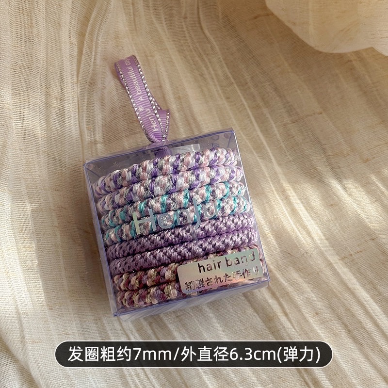 High-elasticity woven thickened hair band for women 2026 new style hair tie, durable hair band, rubber band headwear detail image 9