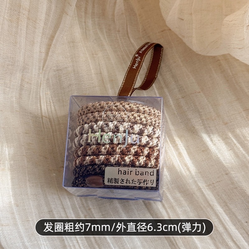 High-elasticity woven thickened hair band for women 2026 new style hair tie, durable hair band, rubber band headwear detail image 8